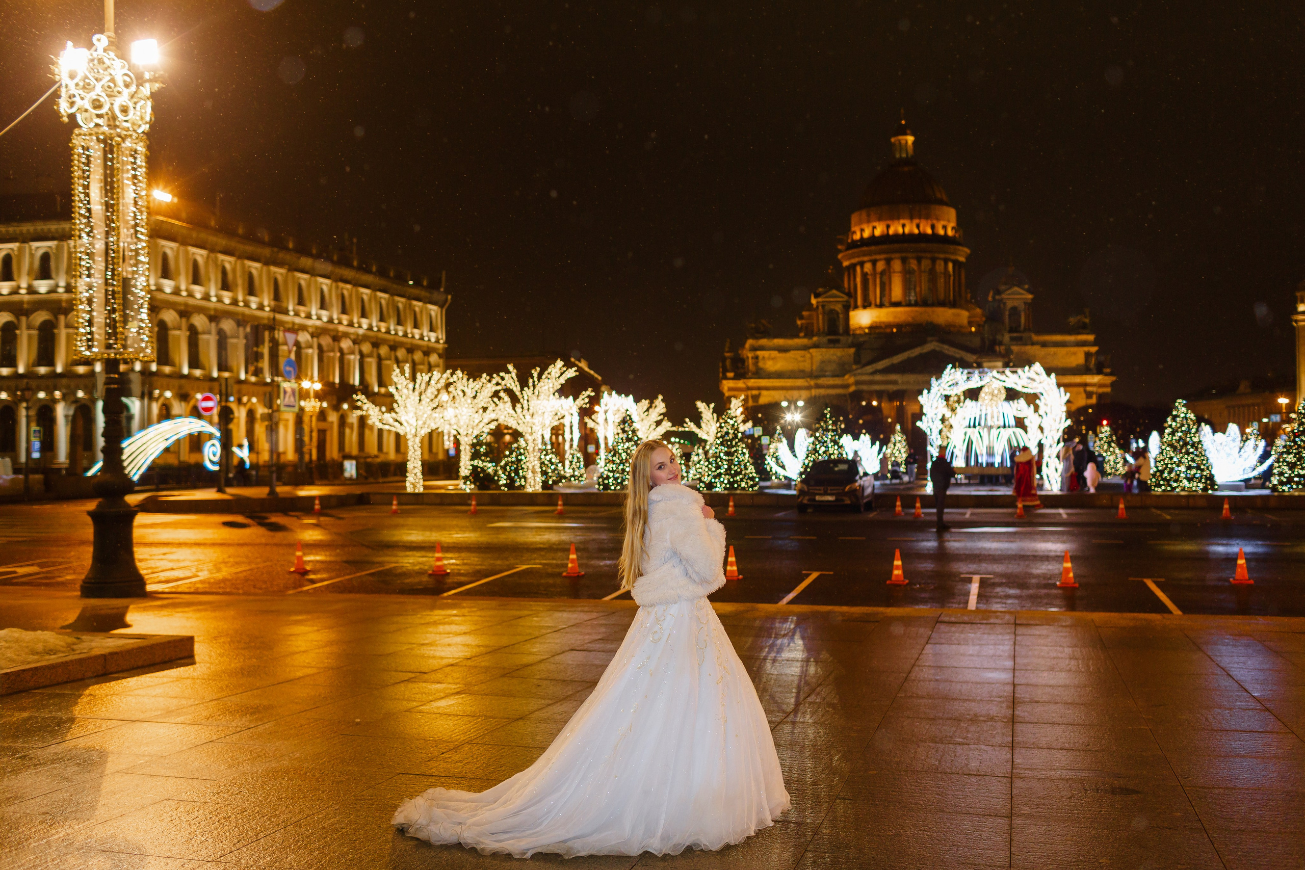 Прогулка по Новогоднему ночному Санкт- Петербургу. Свадебный и семейный фотограф Спб Бошман Ирина