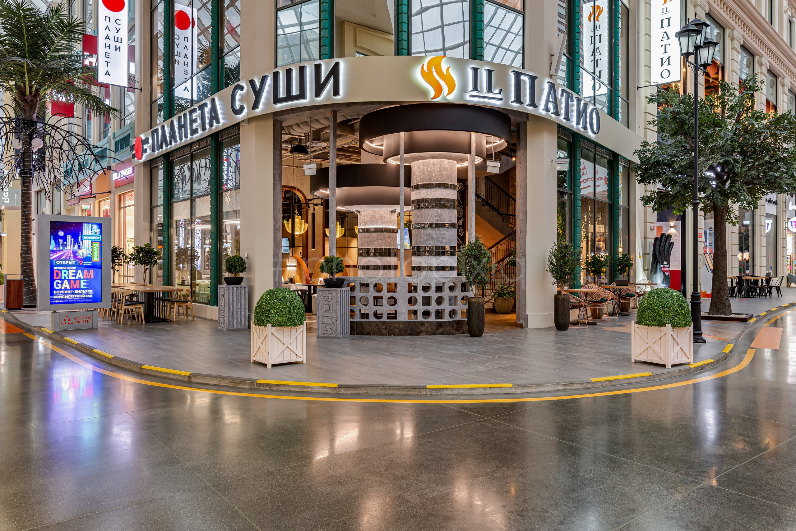 Фотосъёмка ресторанов IL Патио и Планета Суши. Интерьерная съёмка и виртуальные туры — Интерьерный фотограф Кузнецов Сергей (photopixiq)