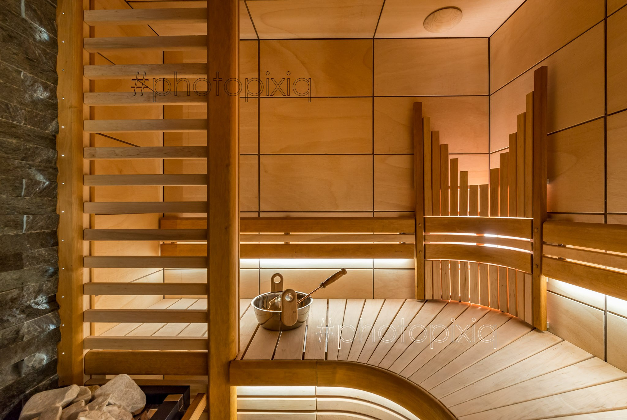 Интерьерная съёмка сауны с электропечью HARVIA. Интерьерная съёмка и виртуальные туры — Интерьерный фотограф Кузнецов Сергей (photopixiq)