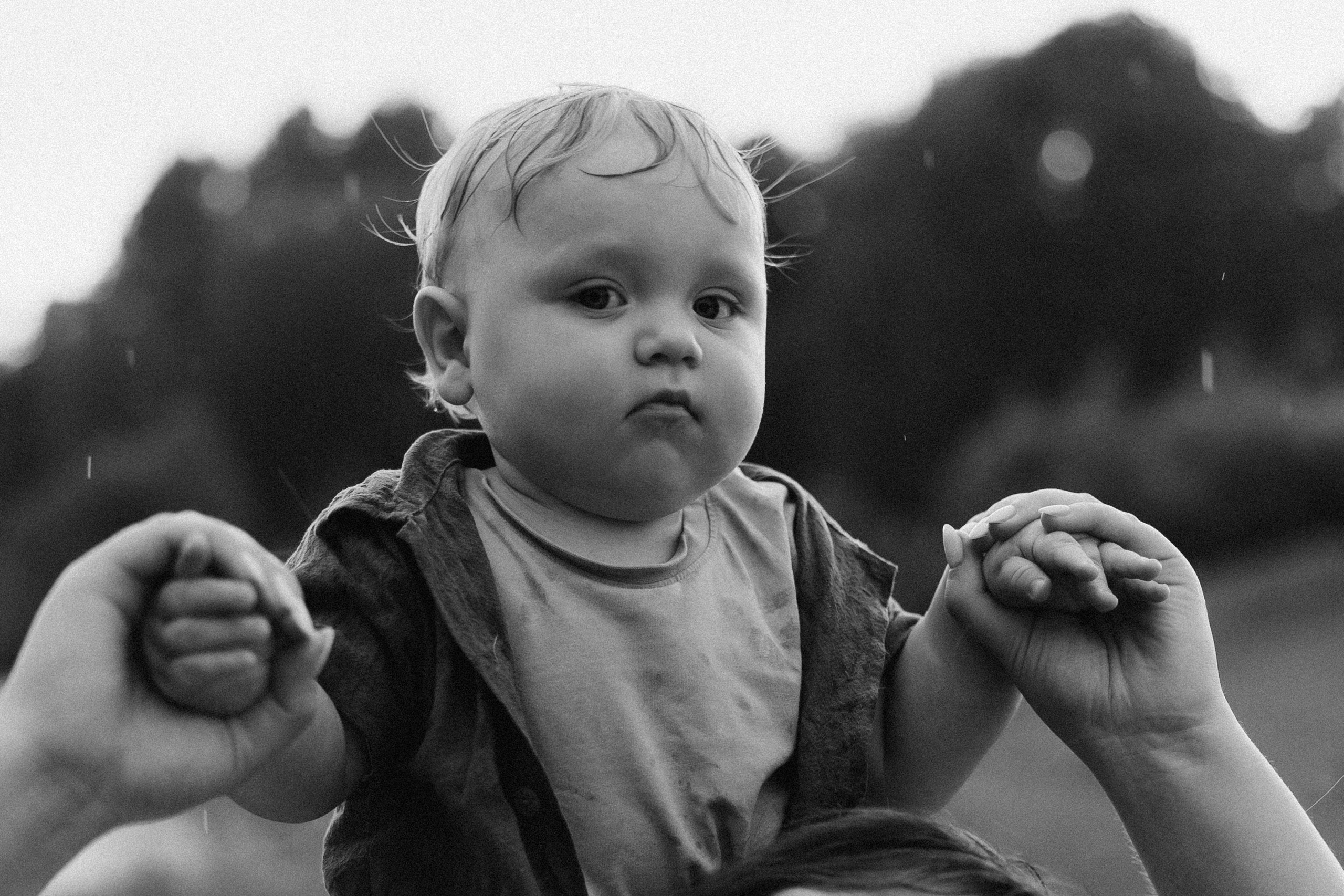 Первый год и первый дождь. Семейный фотограф в Ангарске/ Иркутске