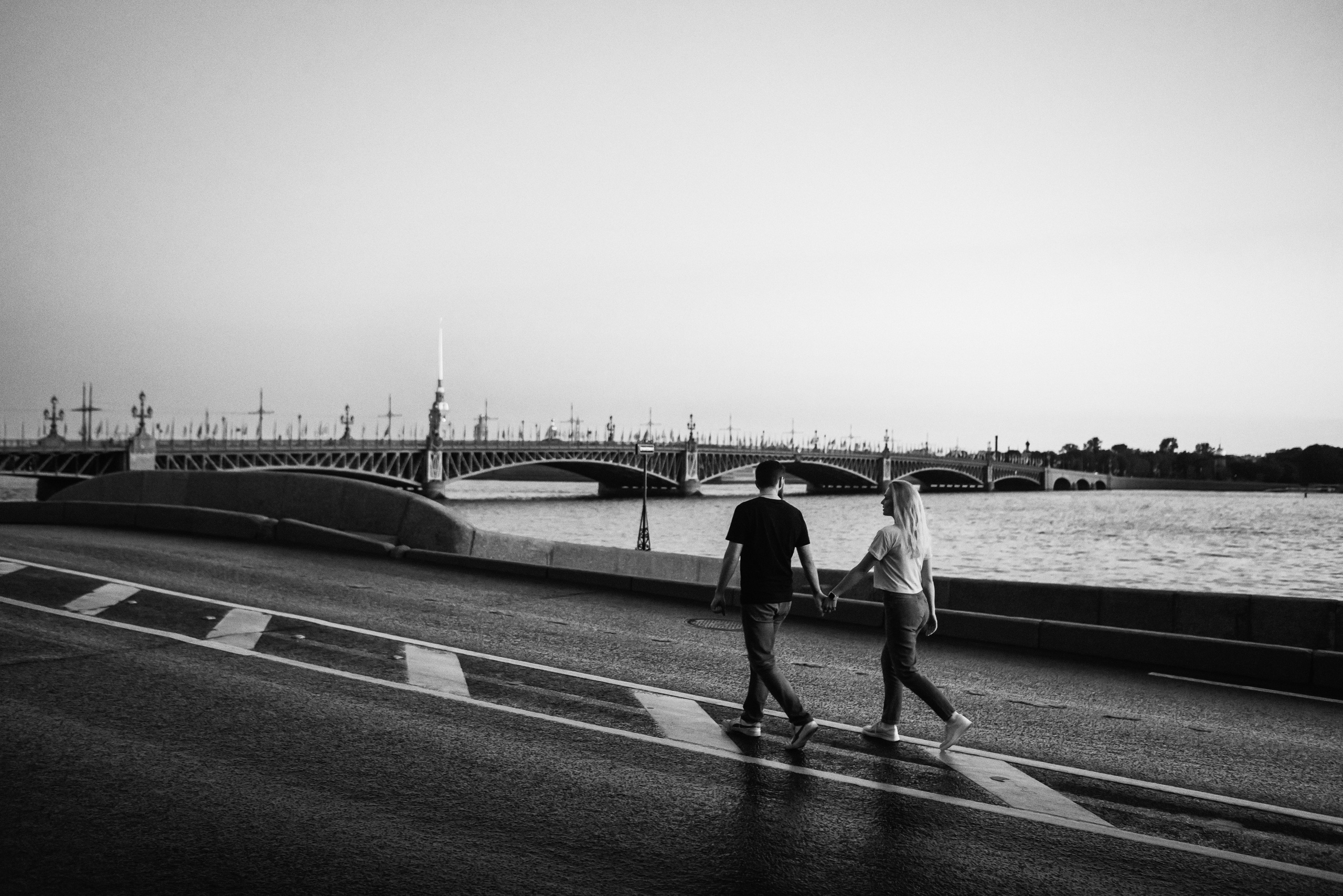 Лера и Женя. Разводные мосты. Рассвет. Свадебный фотограф в Санкт-Петербурге София Шубик