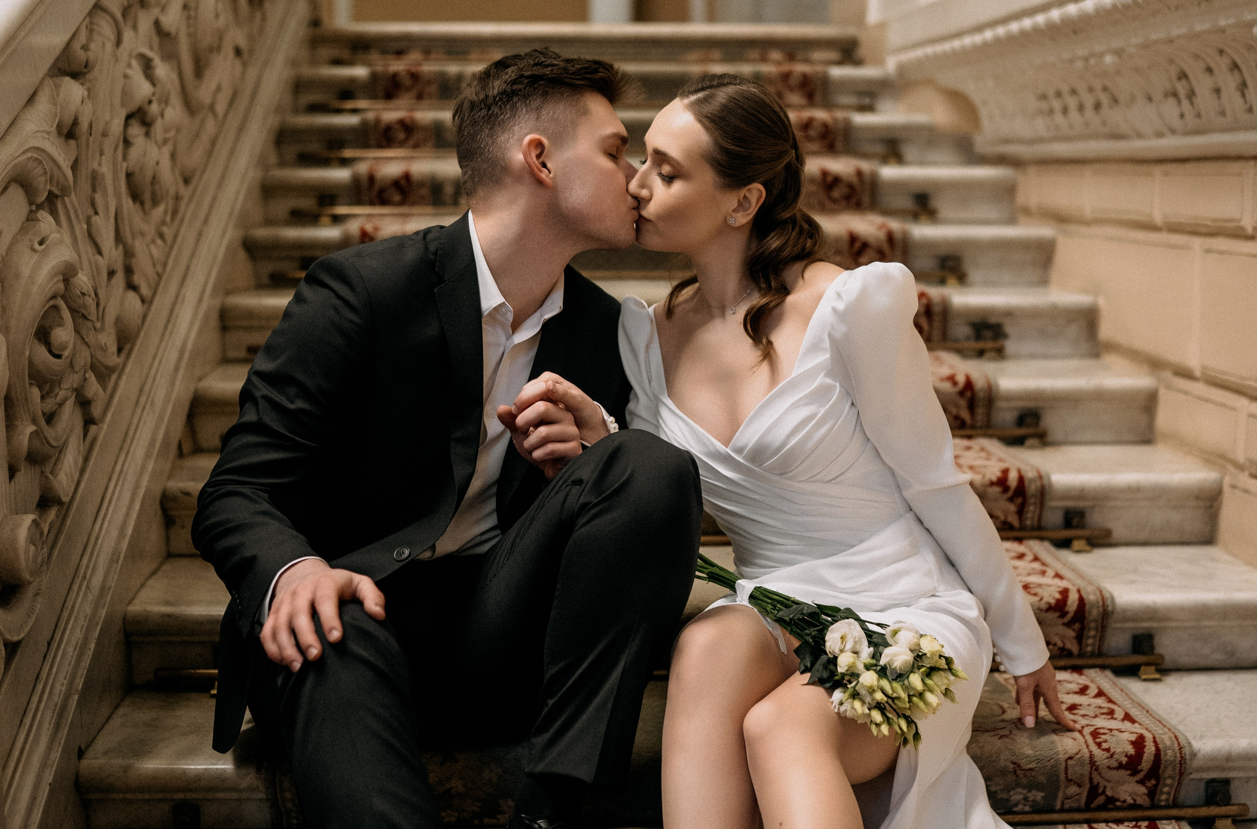 Свадебная фотосессия в Санкт-Петербурге. Федосова Елизавета - свадебный фотограф СПб. Фотосессия Дворец Бракосочетания №1