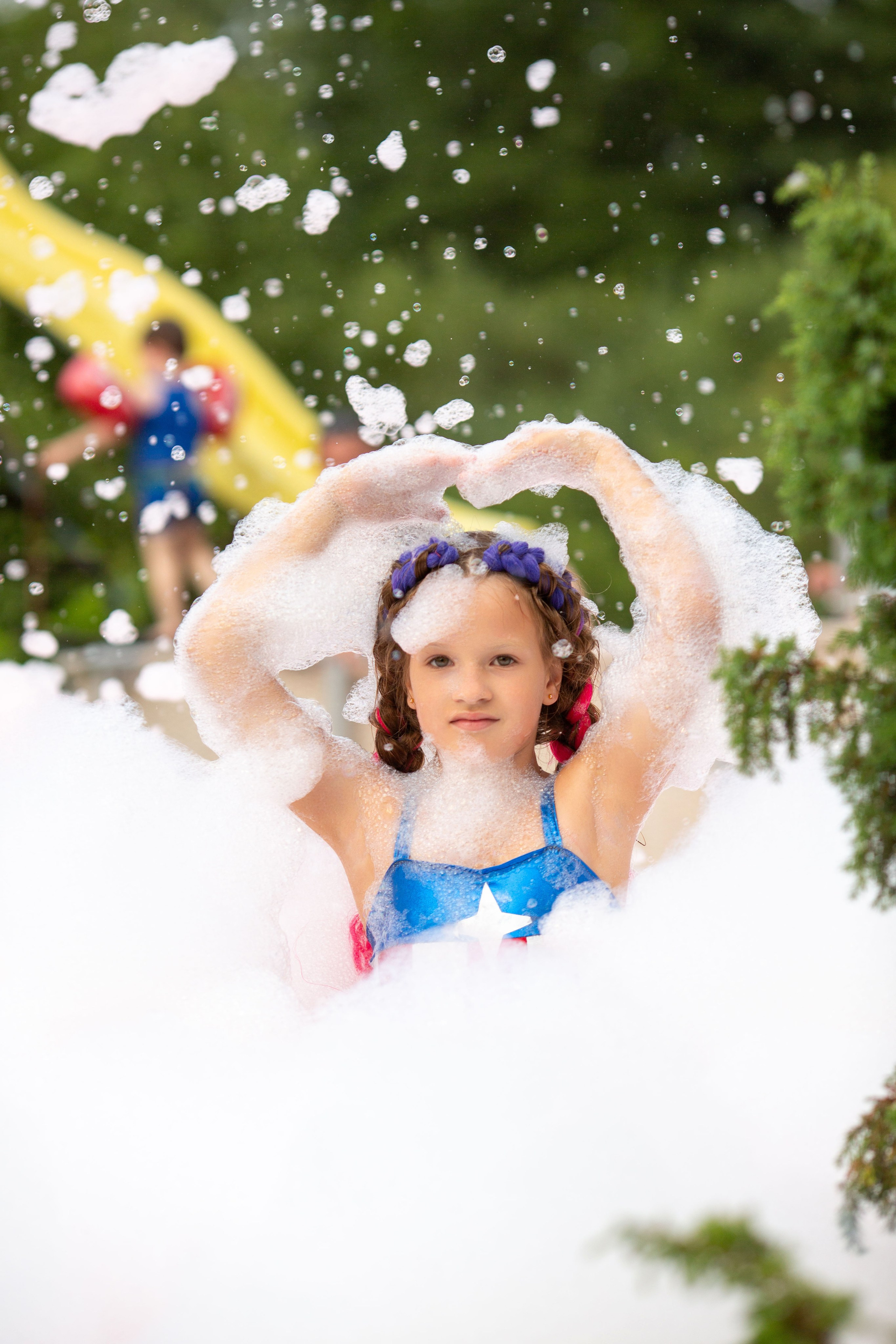 День рождения Насти. Пенная вечеринка. Семейный и детский фотограф Анна Петракова