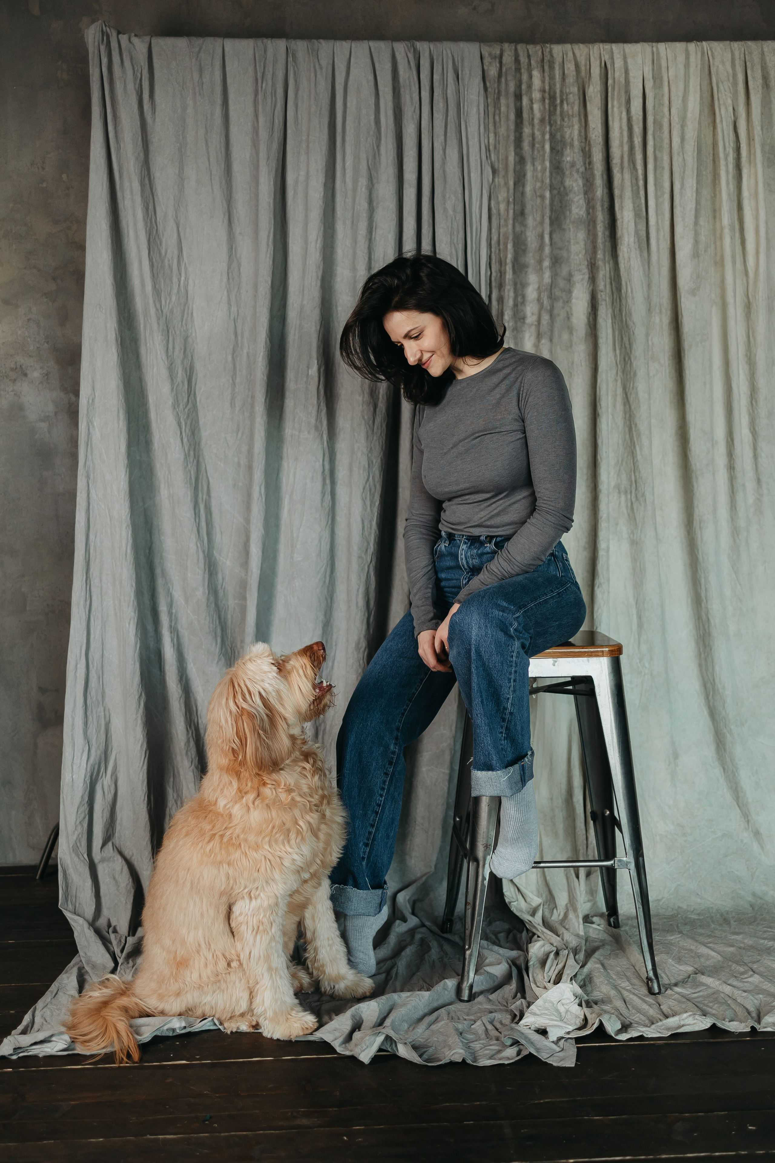 Алина и Фиби. Фотограф-анималист в Санкт-Петербурге Алина Яхонт