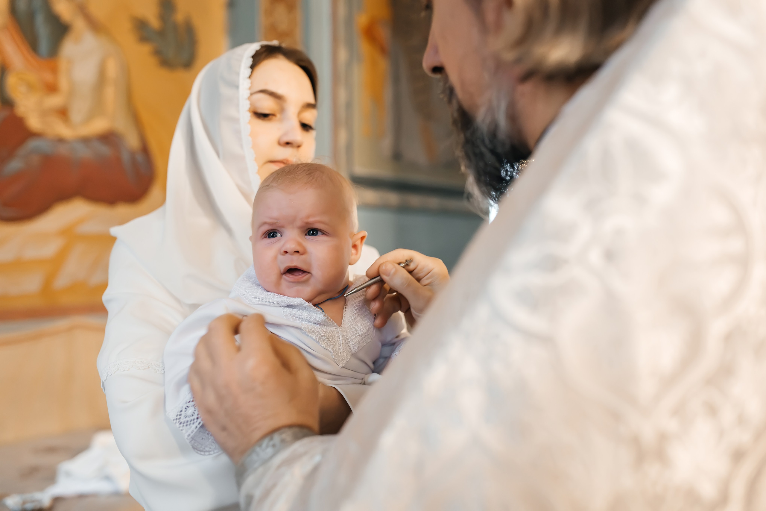 Крещение Гордея и Степана в Храме  Успения Пресвятой Богородицы в Троице-Лыково. Фотограф на крещение и венчание Москва  Надежда Баланина