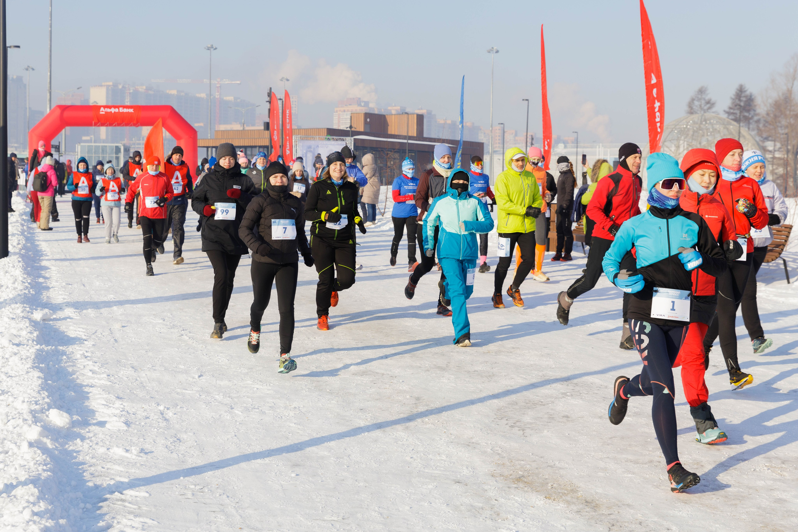 Альфа — Банк. Зимний кросс. Репортажный фотограф в Новосибирске Алена Помазунова