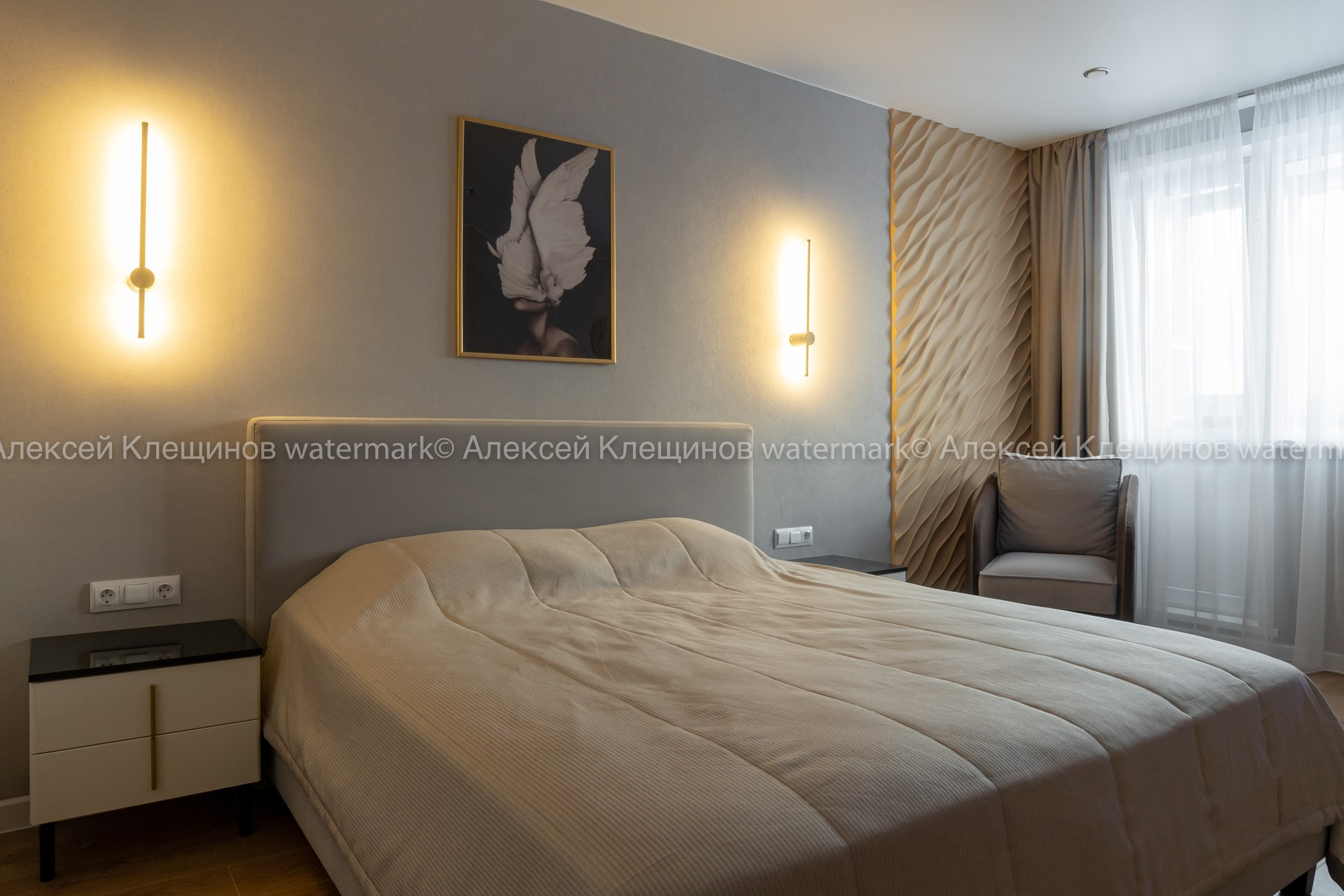 Квартира 100 м² «Нескучный серый и розовый фламинго». Батракова Наталья дизайнер интерьеров Санкт-Петербург Москва Архангель