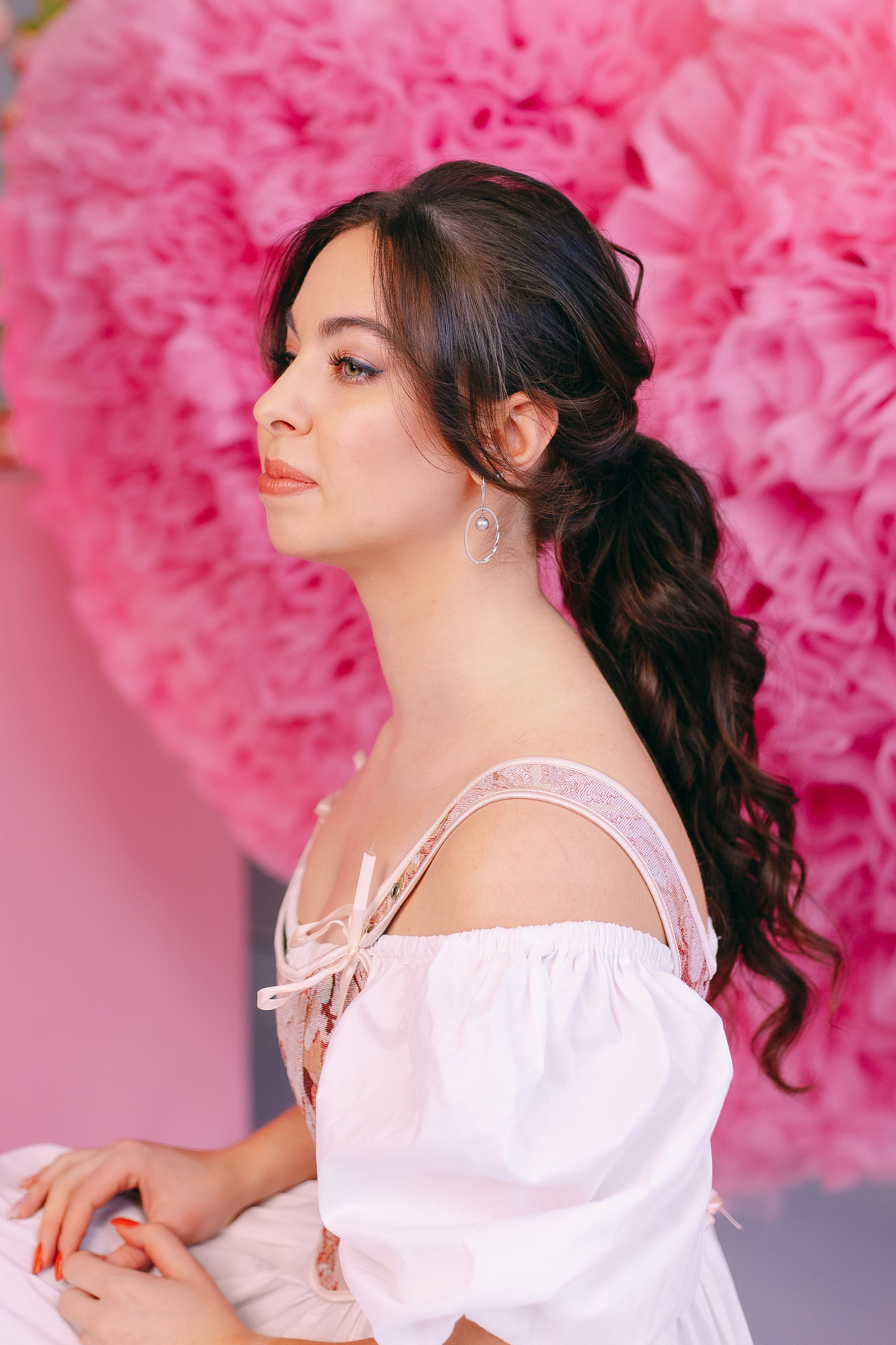 Весенняя фотосессия в фотостудии для девушки в Санкт-Петербурге. Фотограф в Санкт-Петербурге, Анна Скворцова