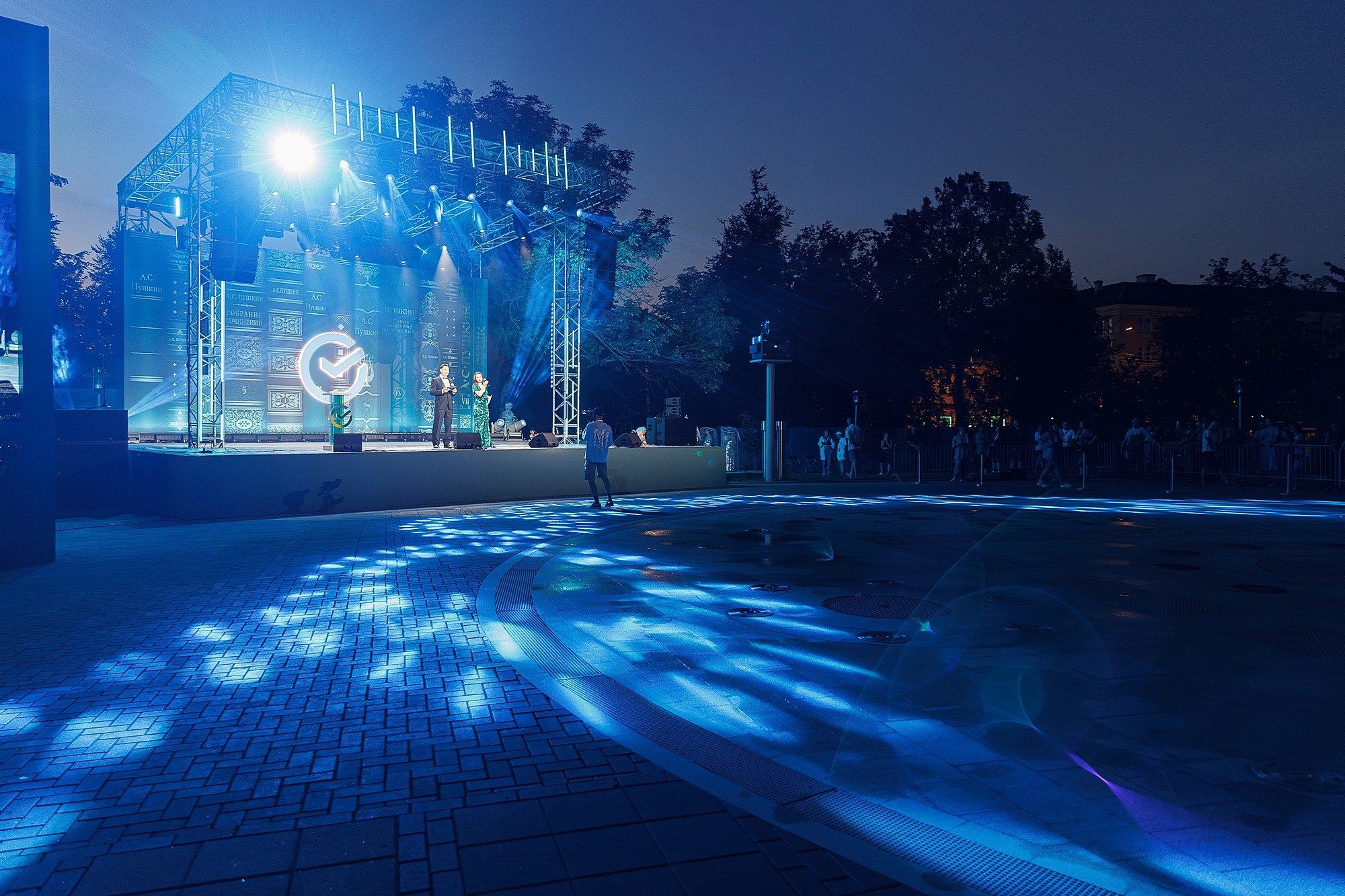 Открытие мультимедийного фонтана | СБЕР. Боченков Вадим | Фотограф в Пскове и Санкт-Петербурге