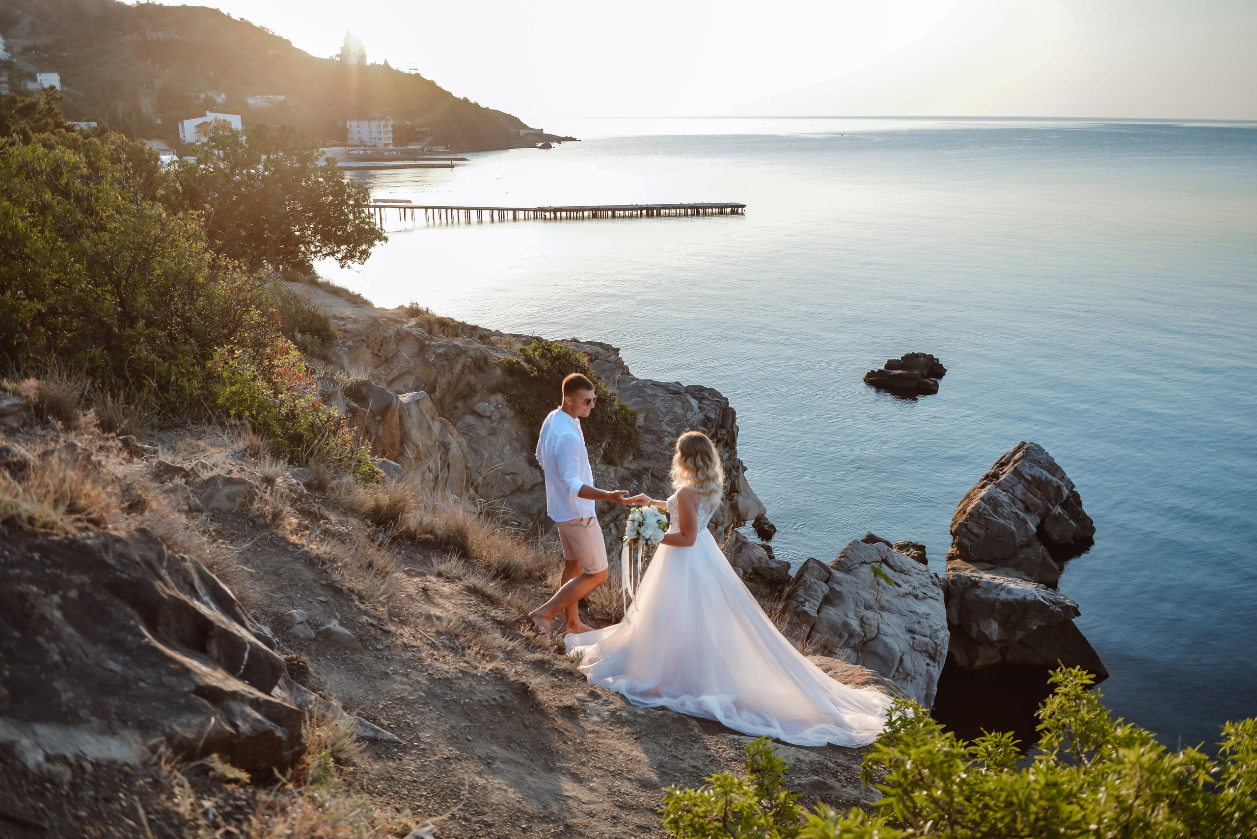 Свадьба для двоих в Крыму. Свадебный фотограф в Крыму