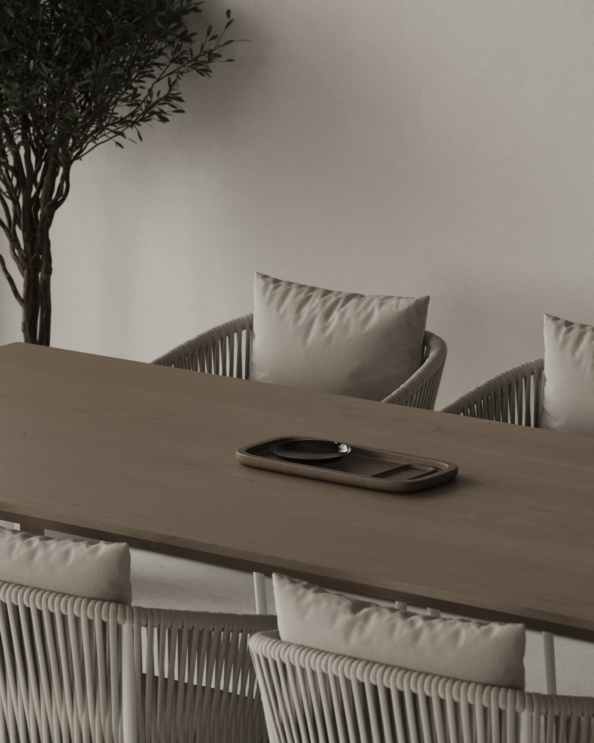 Living room and kitchen. Denis Konarev | Architectural Visualization Studio