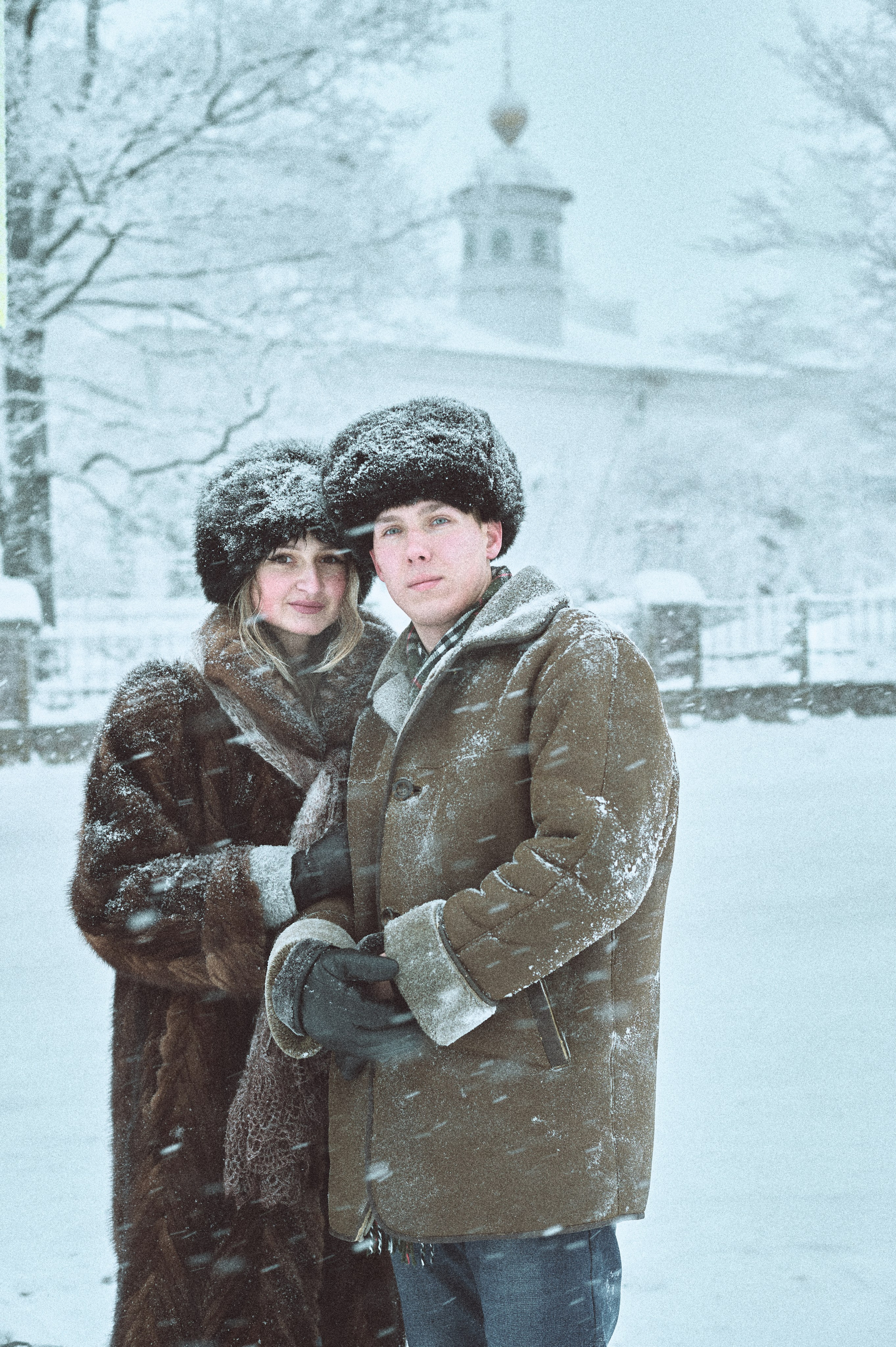Арина и Кирилл. Вьюга. Женский фотограф в Череповце Даша Акулич