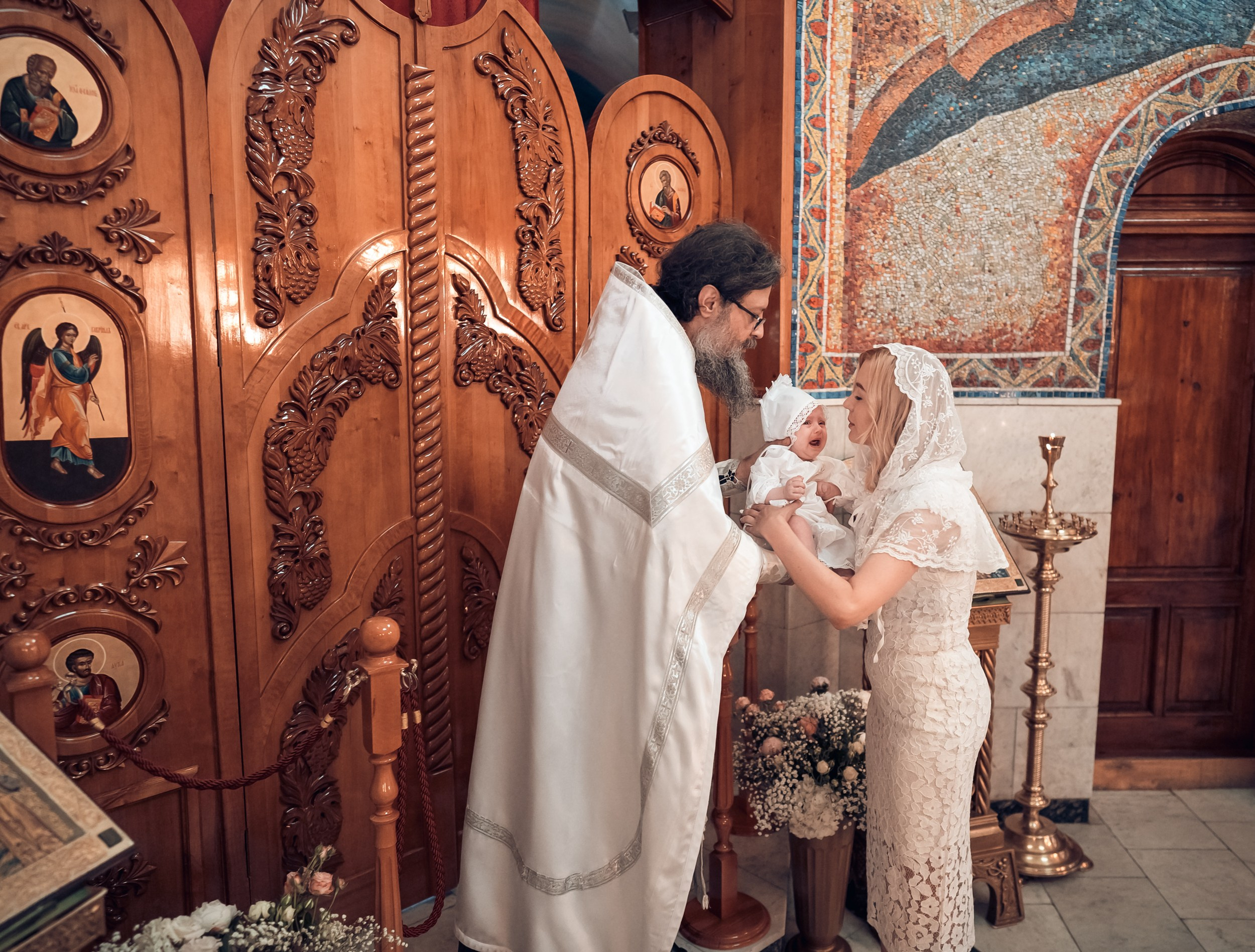 Крещение в Свято-Троицком монастыре Симферополь. Церковный фотограф Севастополь