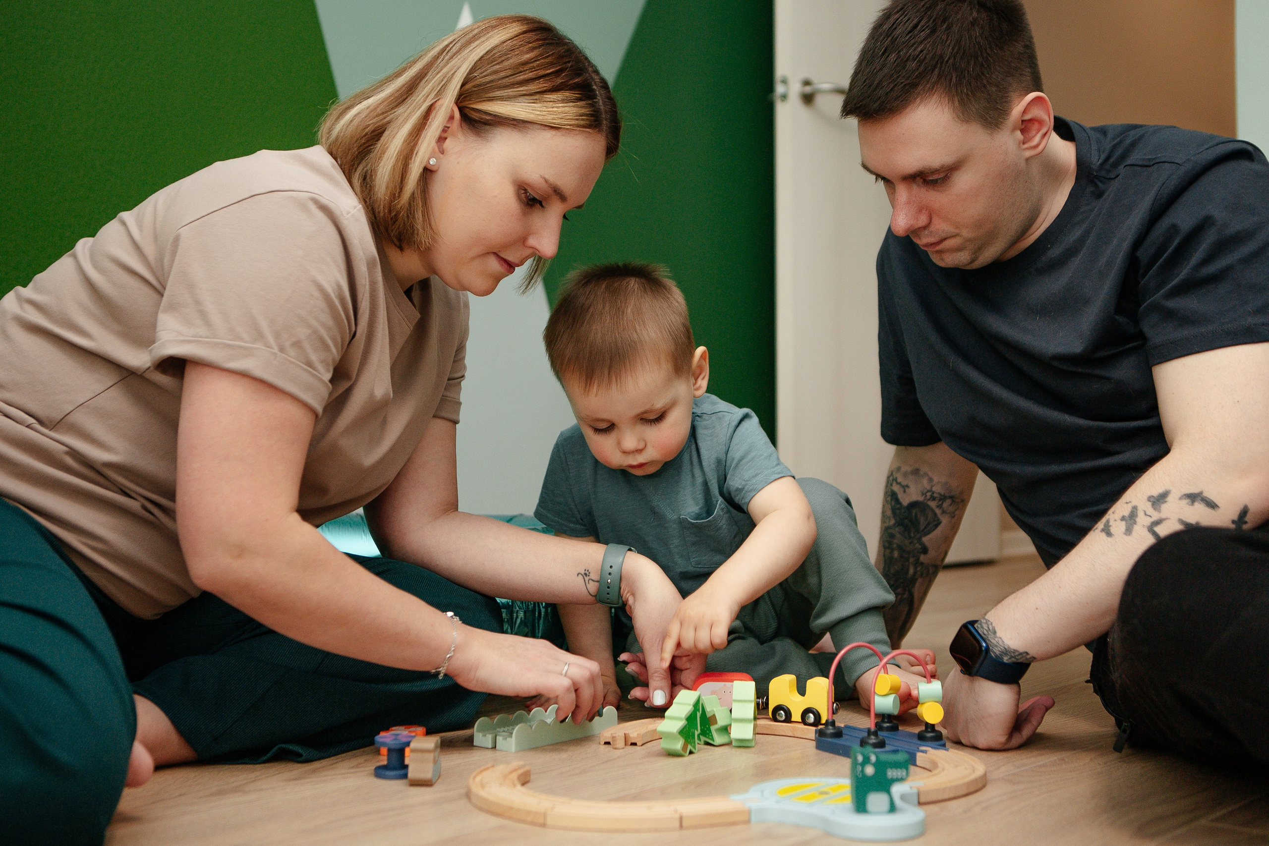 Роман и его семья. Семейный и детский фотограф в Москве Александра Мак
