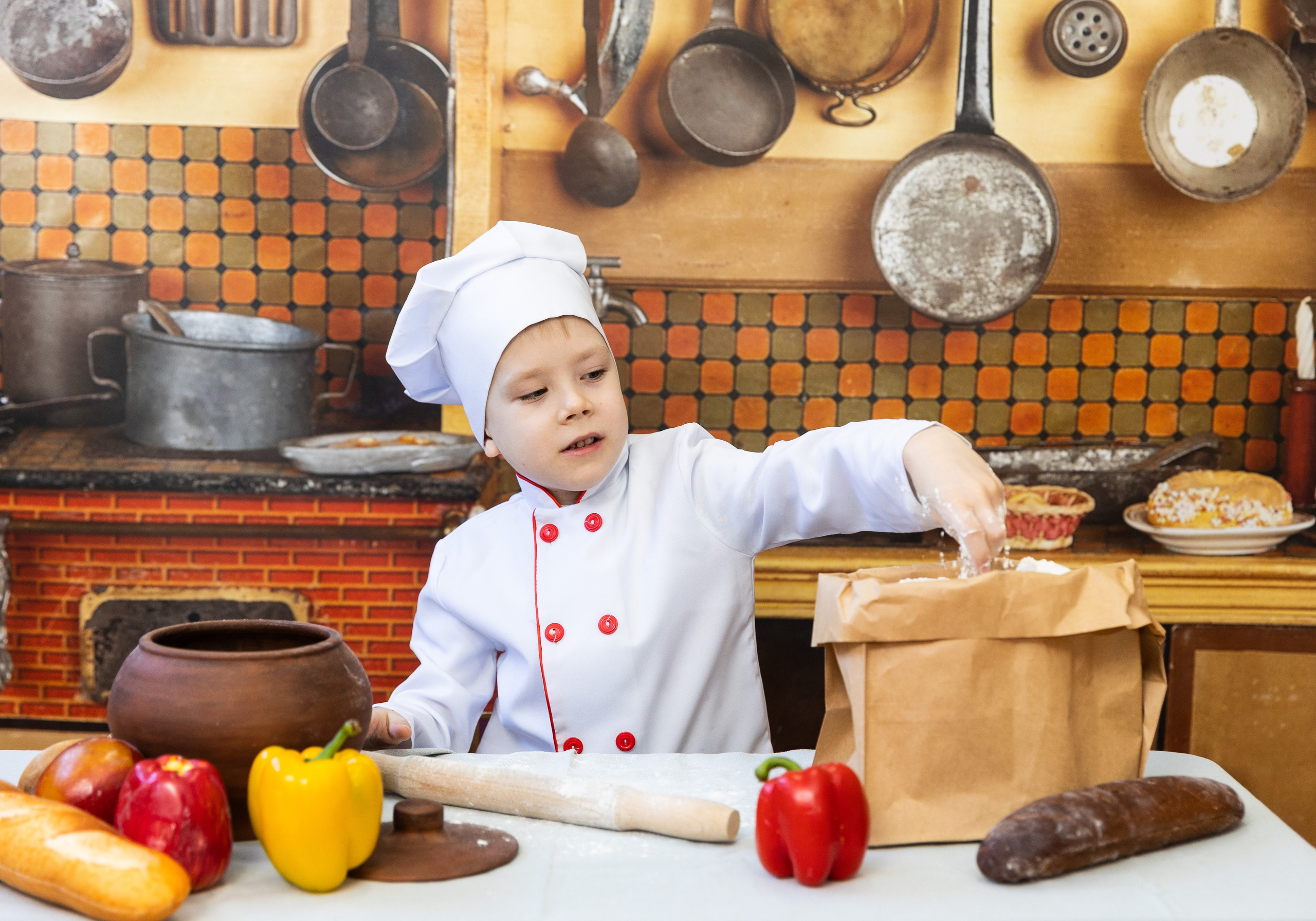 Тематическая «Поварята». Семейный, детский, школьный фотограф в Благовещенске Яна Белоусова