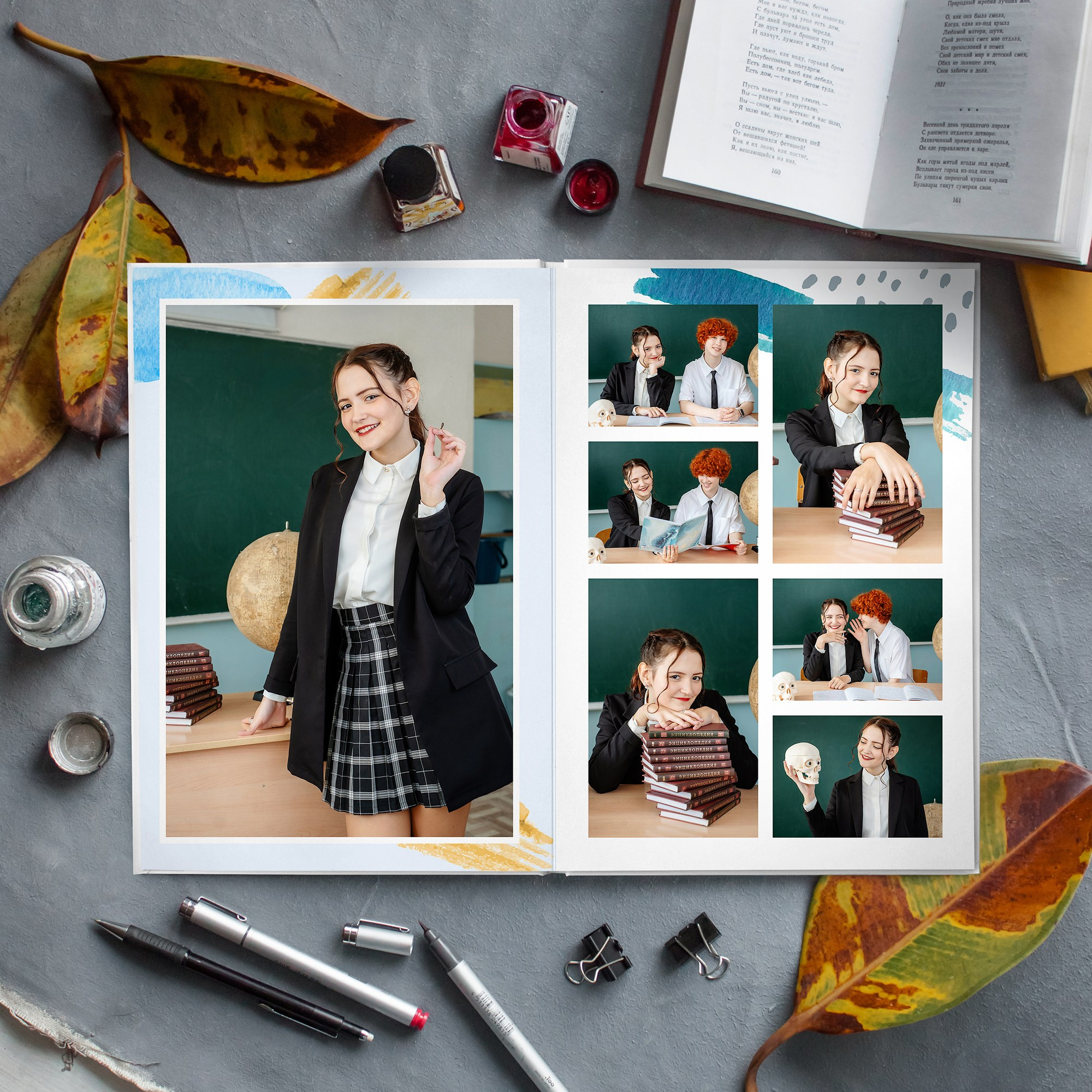 Дизайн альбомов Школа. Детский и Школьный фотограф во Владивостоке. Выпускные альбомы