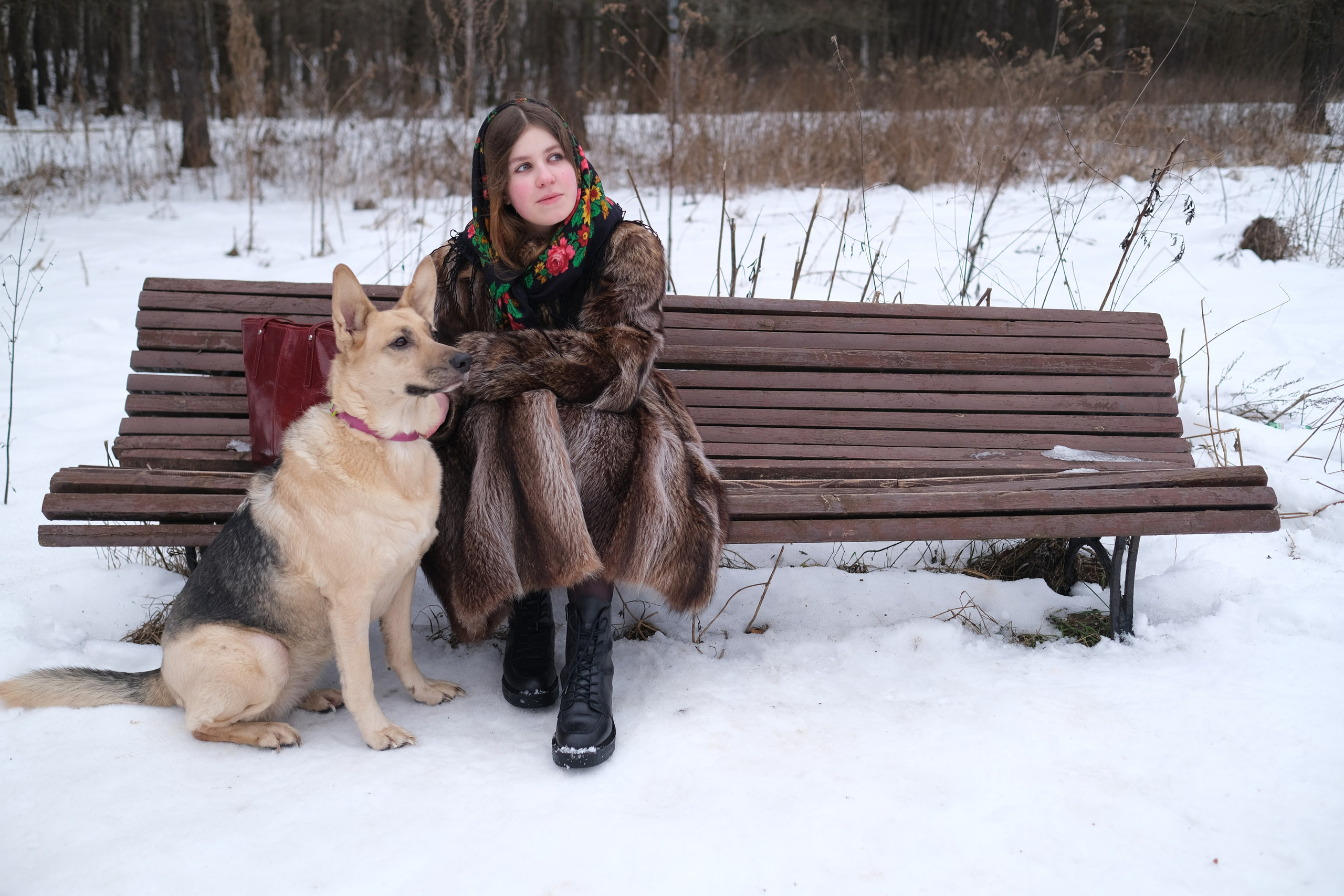 Мария в шубе. Креативный фотограф в Москве Арапова Виталия