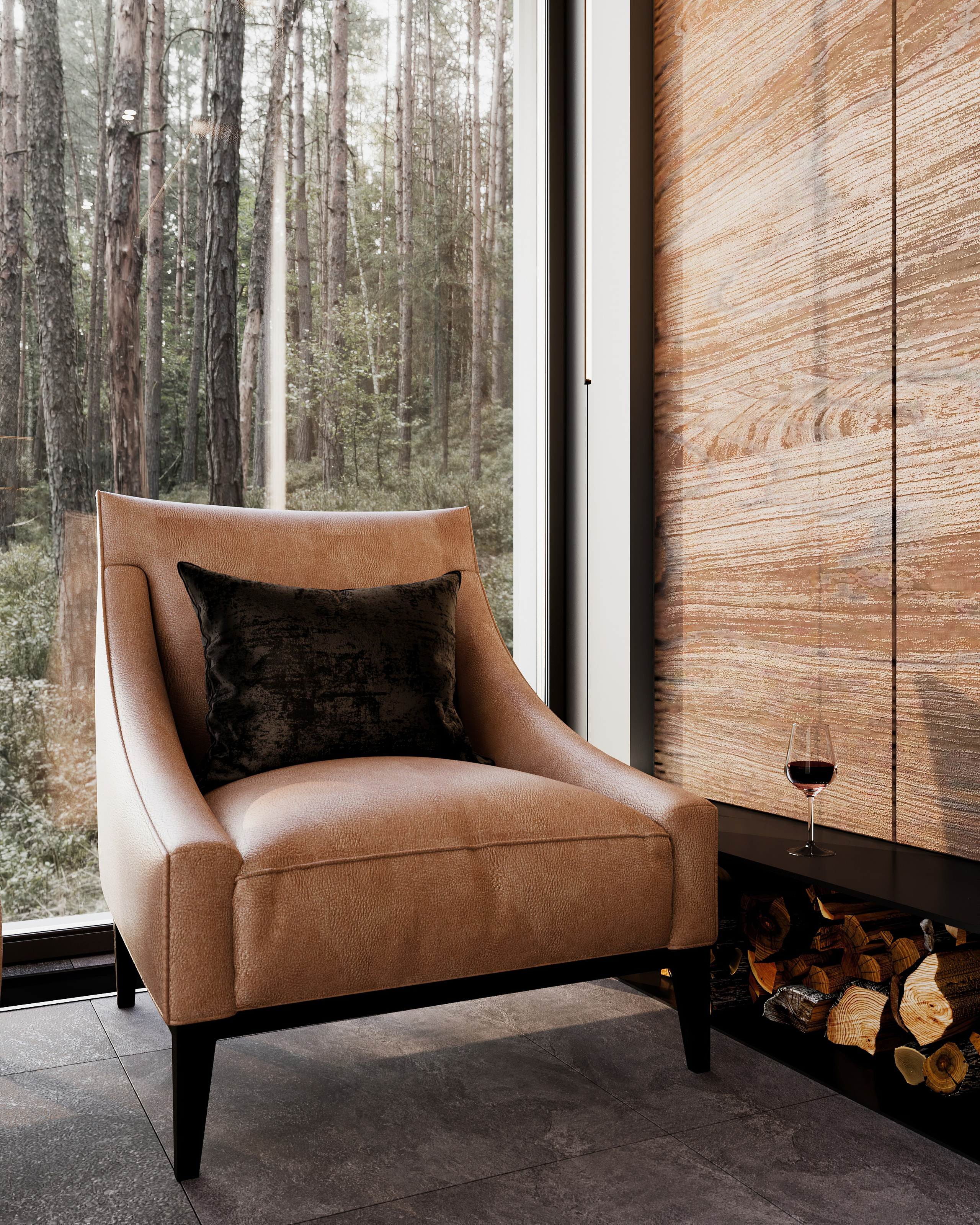 Гостевой домик по проекту Мартыновой Н. и Бородиной Е. Визуализатор Векшина Елена