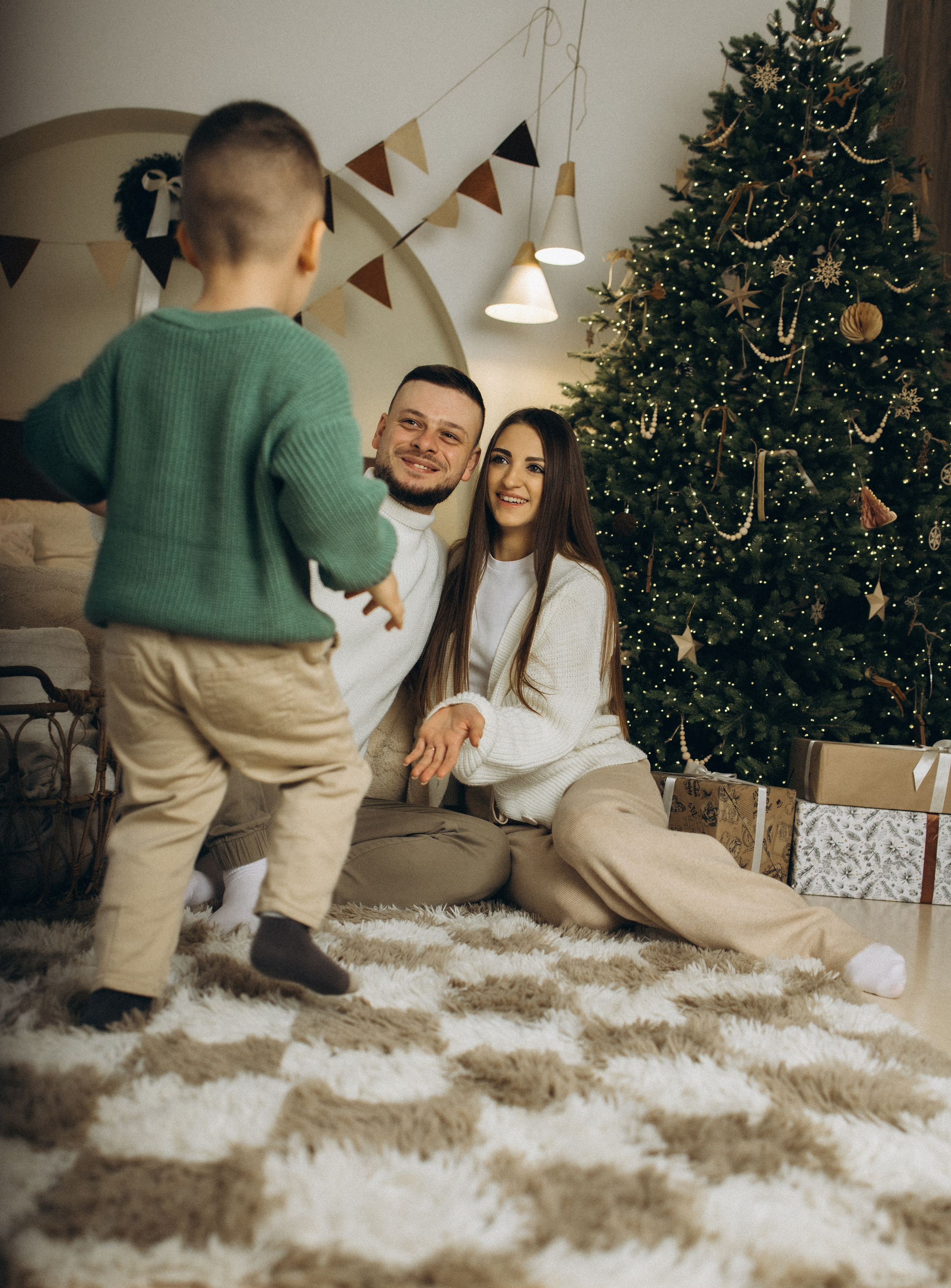 Максим & Лера & Марк 🎄✨. Семейный фотограф в Санкт-Петербурге Виктория Безгузова