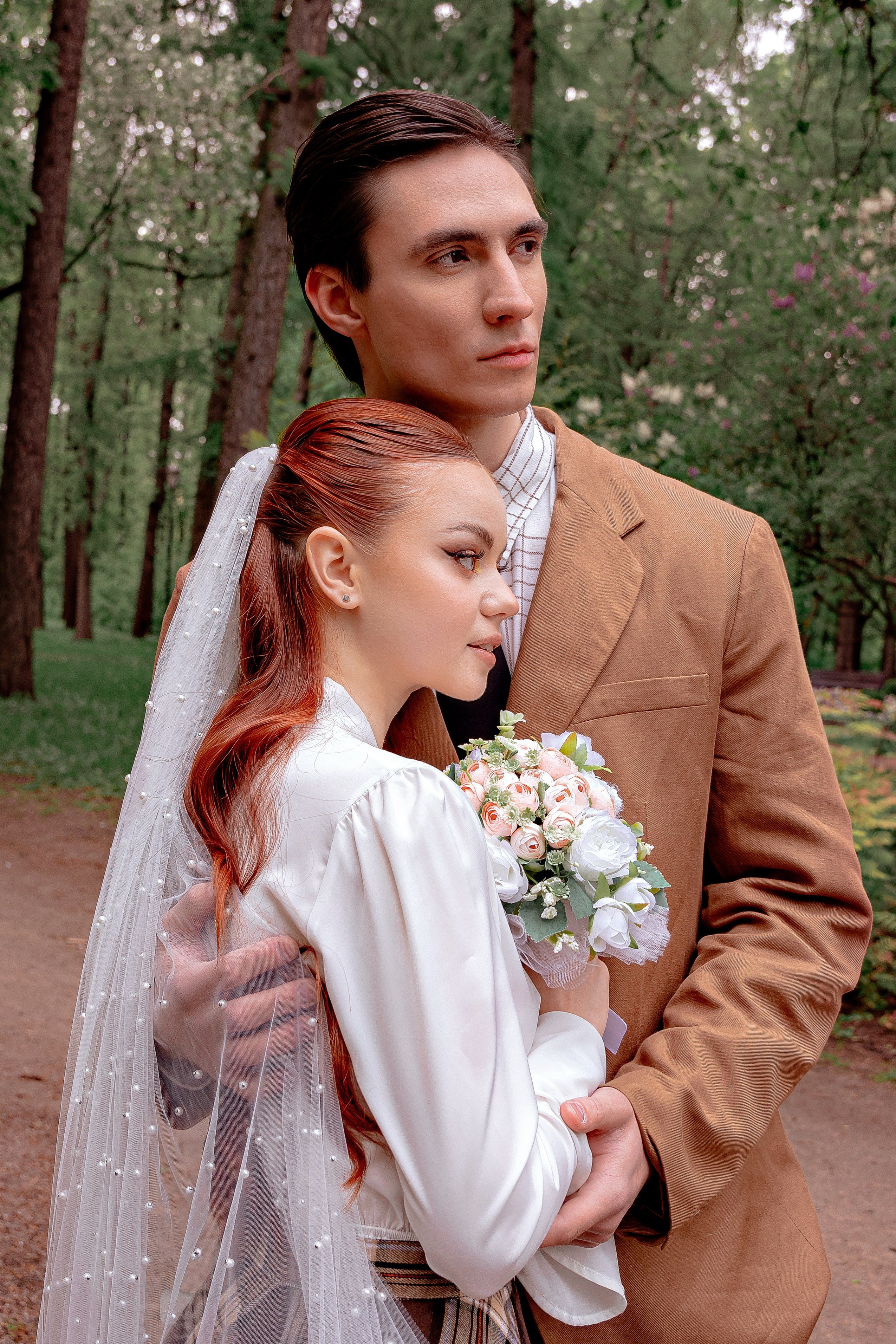 Свадьба под дождем «Марина-Марк». Свадебный/Портретный фотограф снимаю в Москве