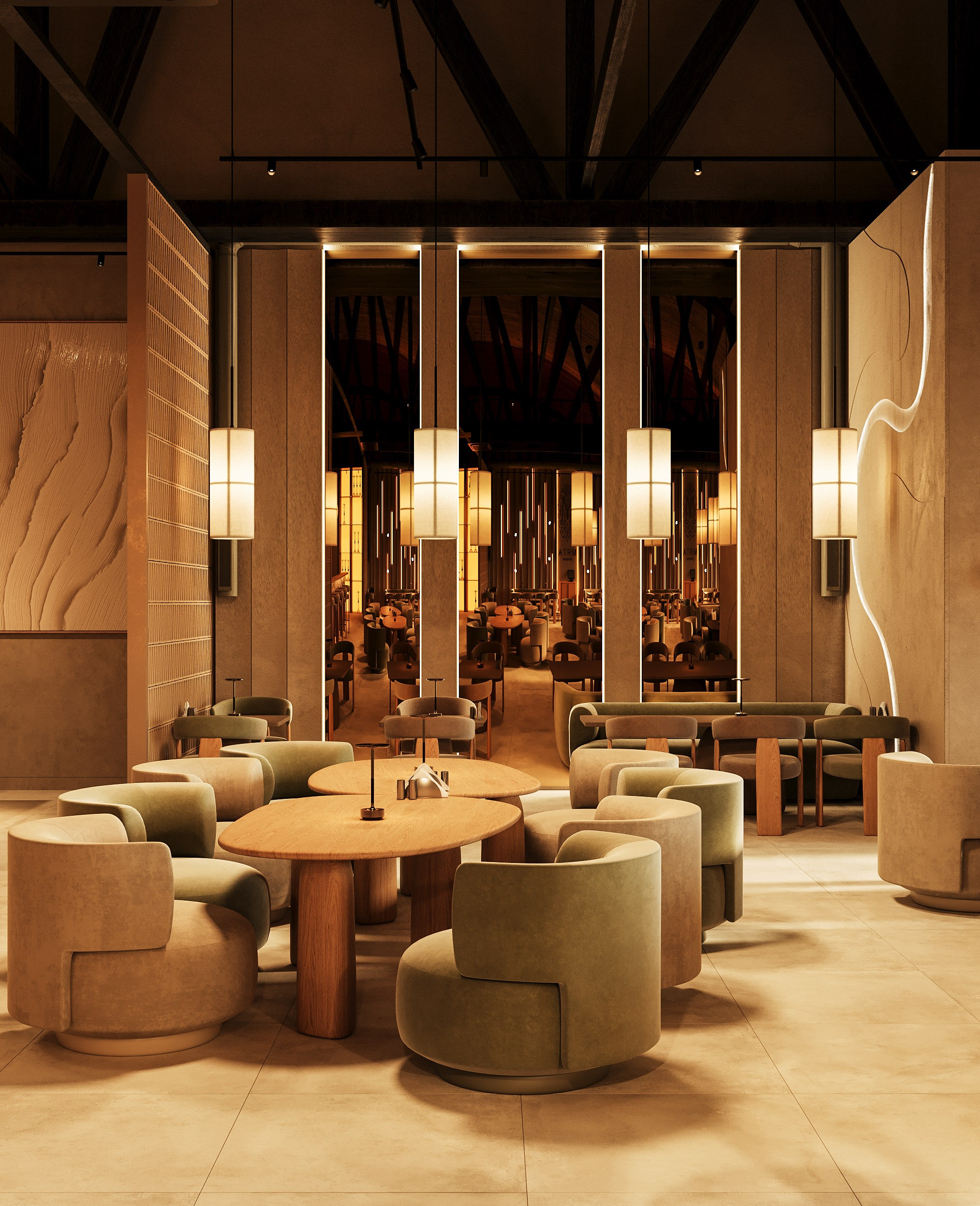 Кальянная Мята Lounge. Концепт и визуализации для One Two Home. 3D Визуализация