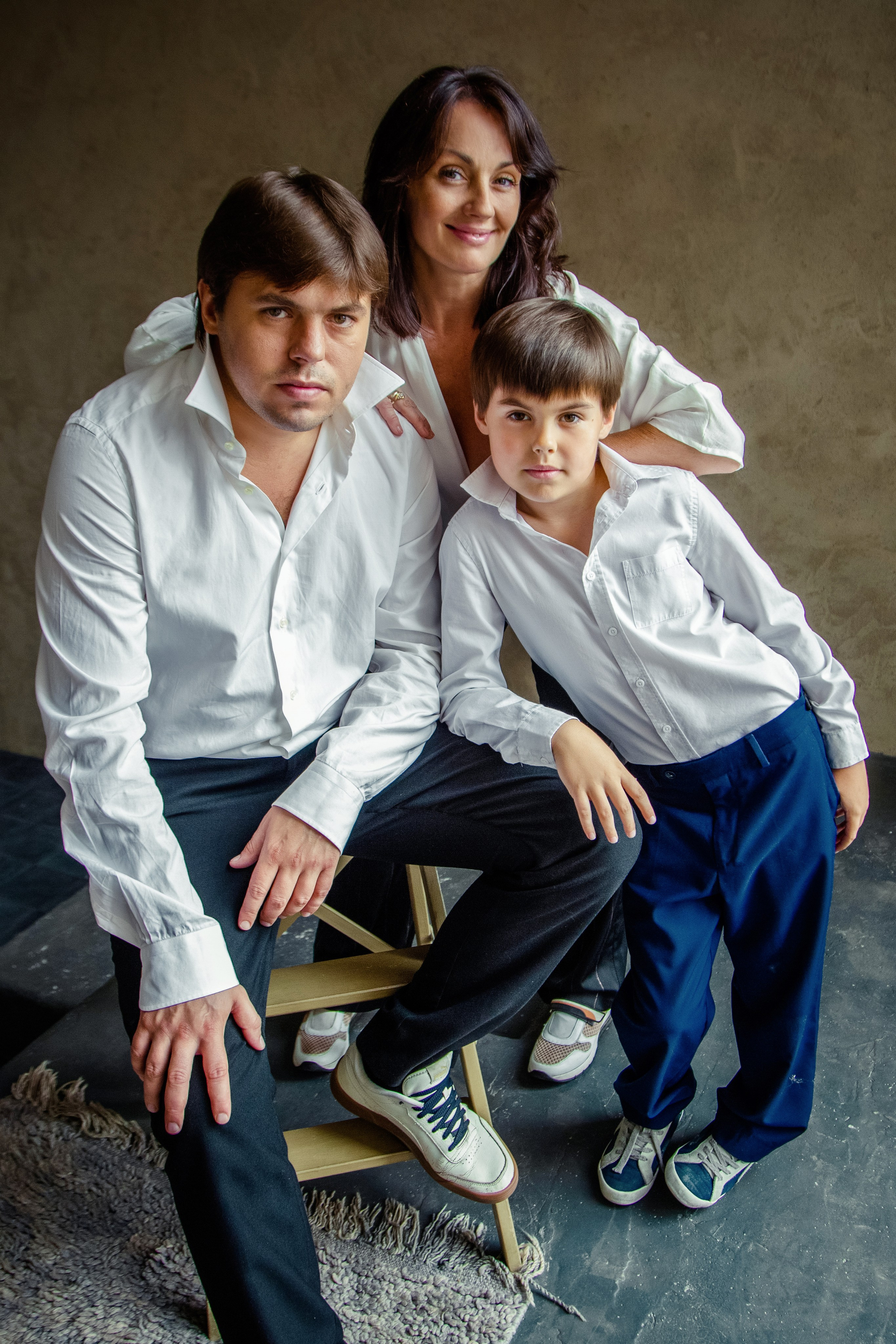 Семейная студийная фотосессия. Свадебный и семейный фотограф в Москве и Подмосковье Лариса Козлова