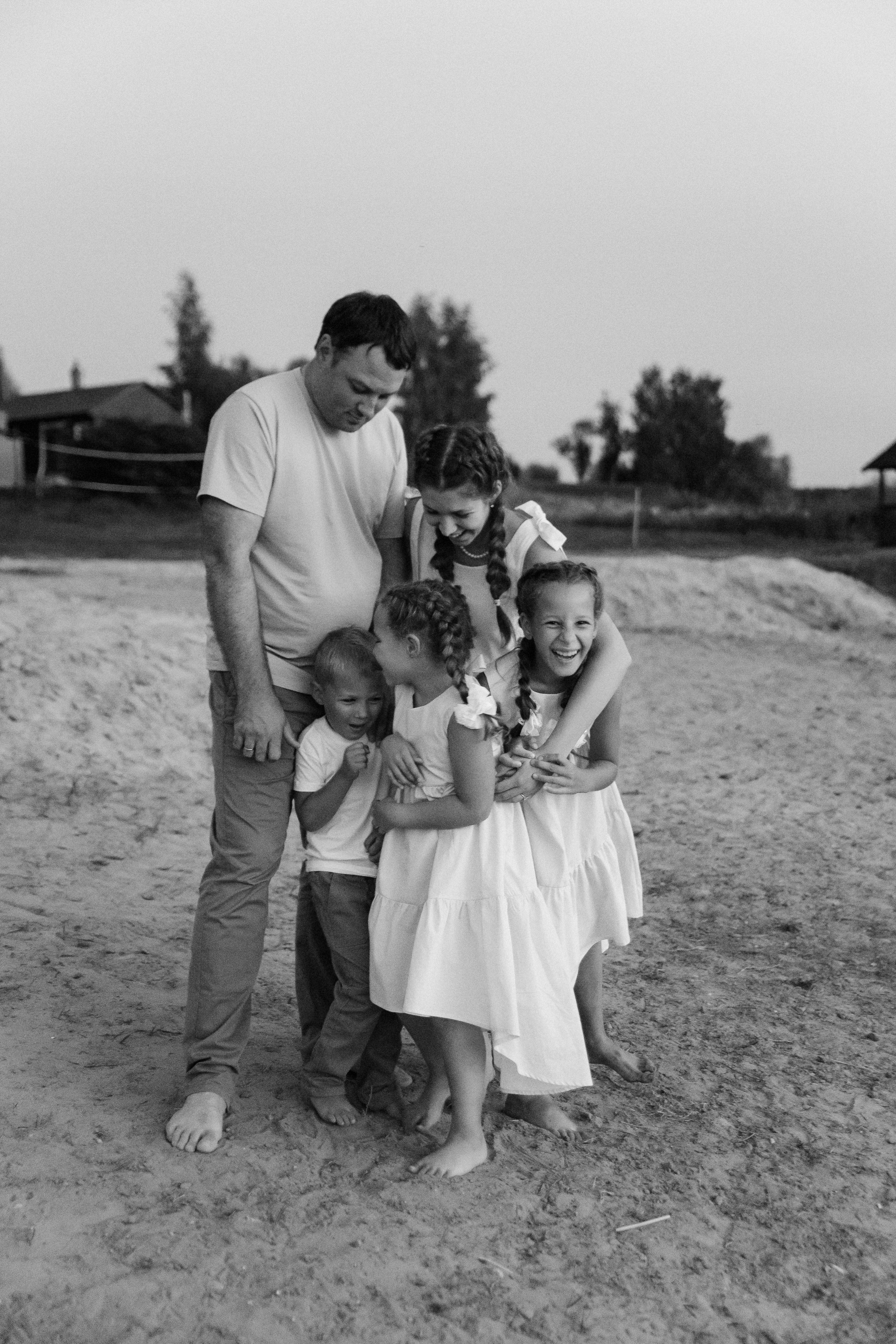 Олег, Вика, Варя, Маша и Тима. Семейный фотограф • Домашние съемки в Нижнем Новгороде