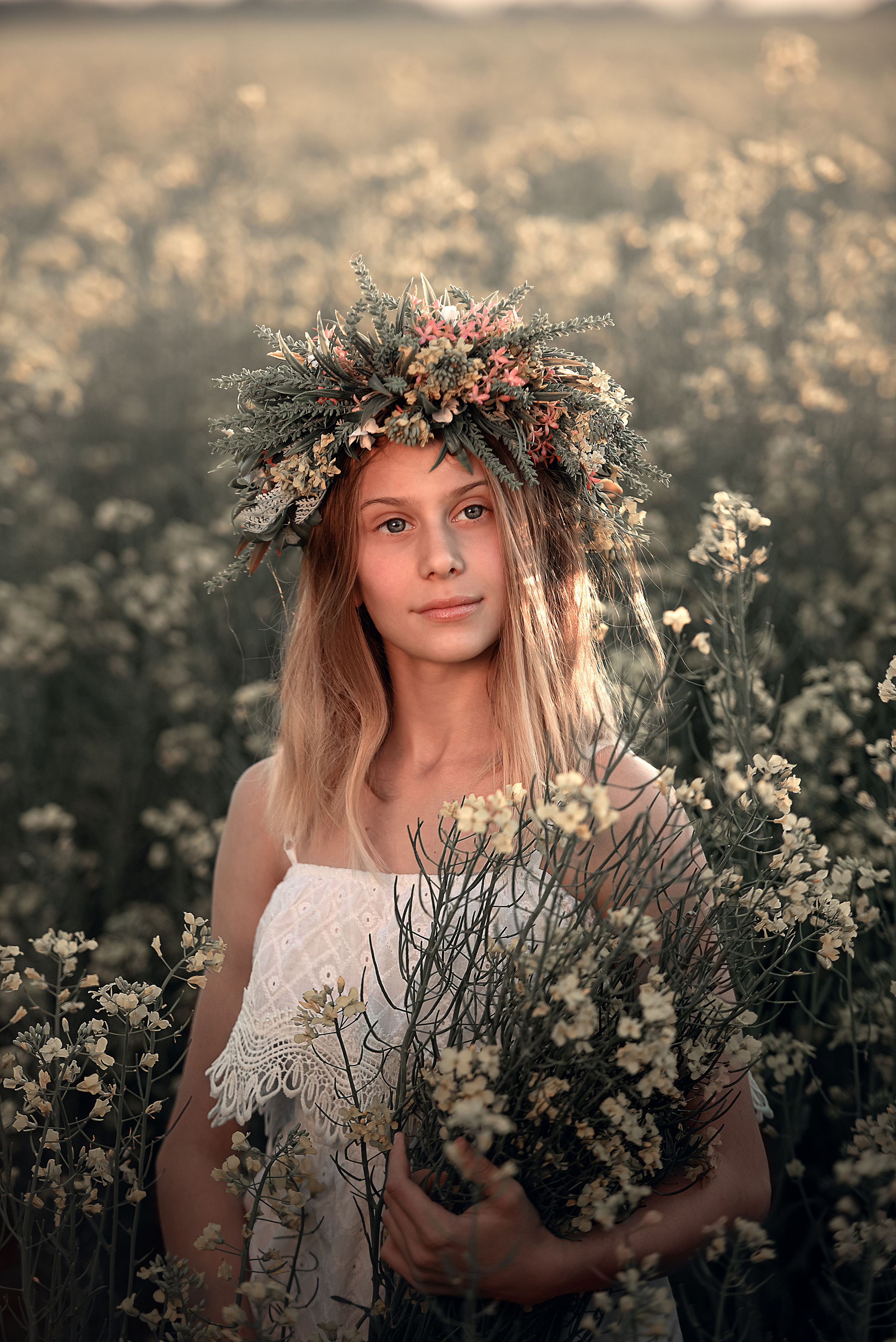 Фотосессия для Екатерины в рапсе. Семейный и детский фотограф в Краснодарском крае Натали Фищенко