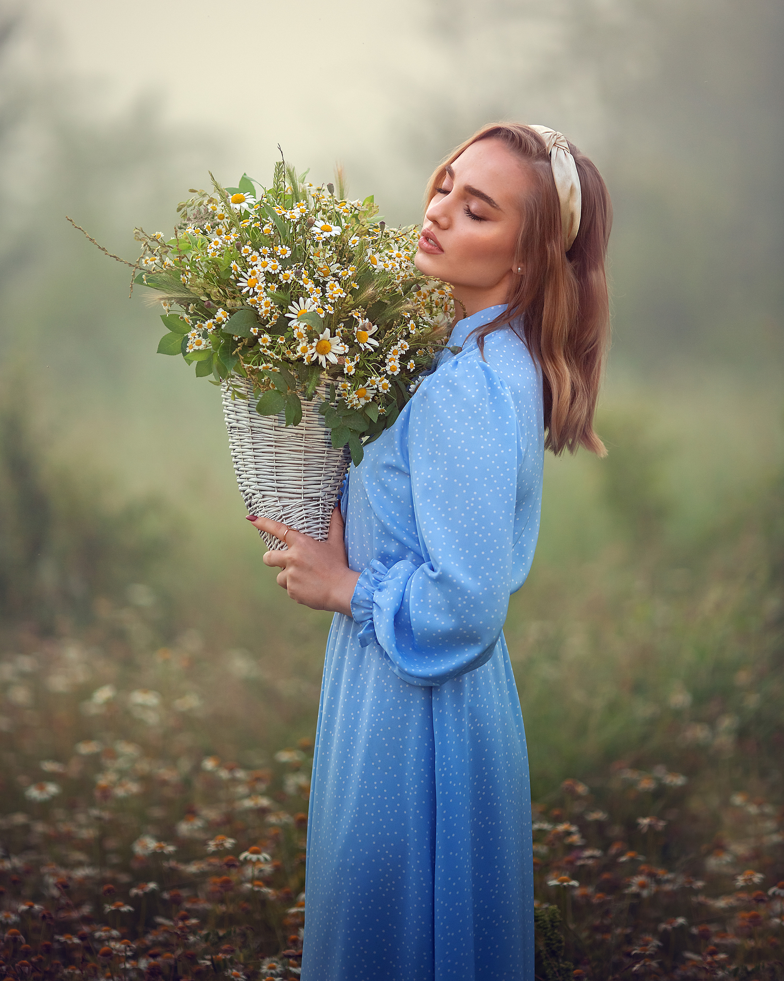 Фотосессия в ромашковом поле. Семейный и детский фотограф в Краснодарском крае Натали Фищенко