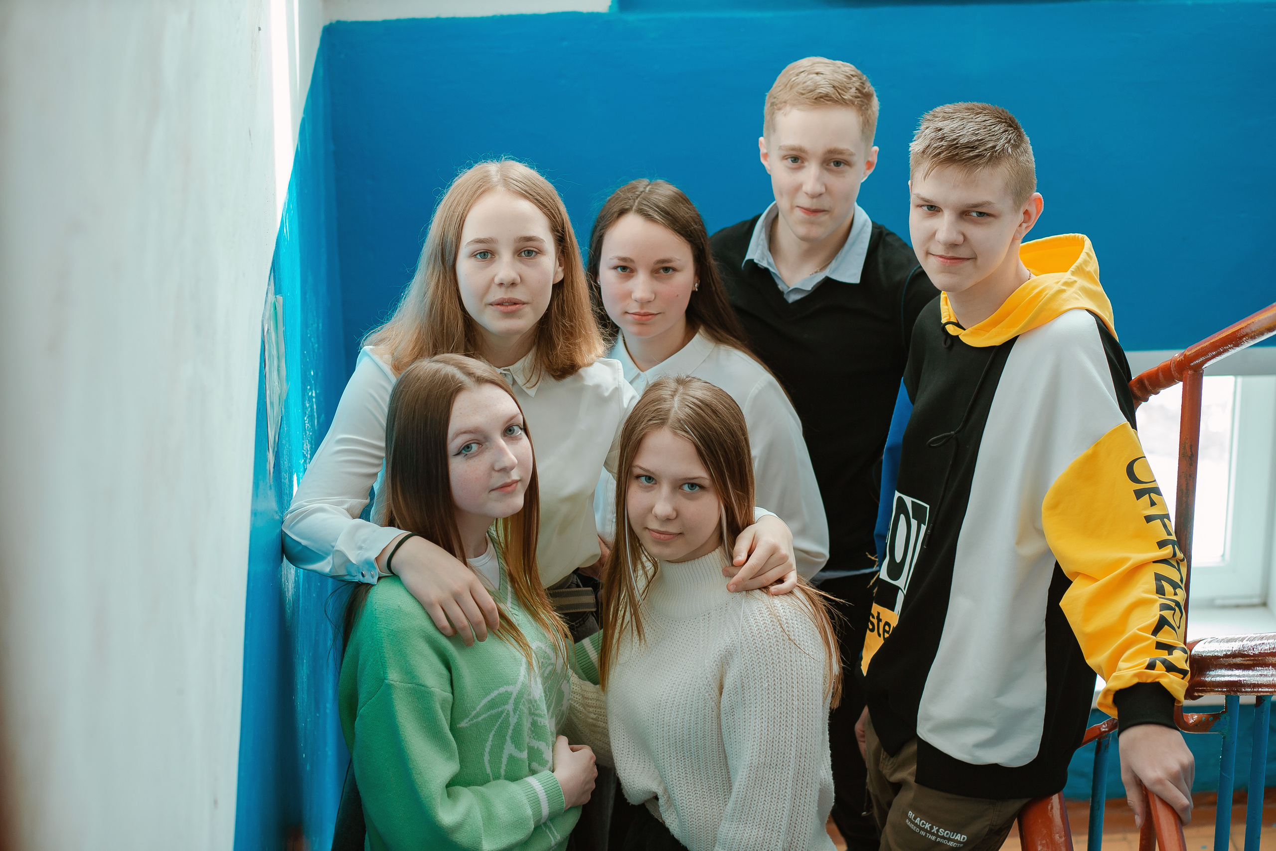 Съёмка в районной школе. Студия выпускных альбомов Остров