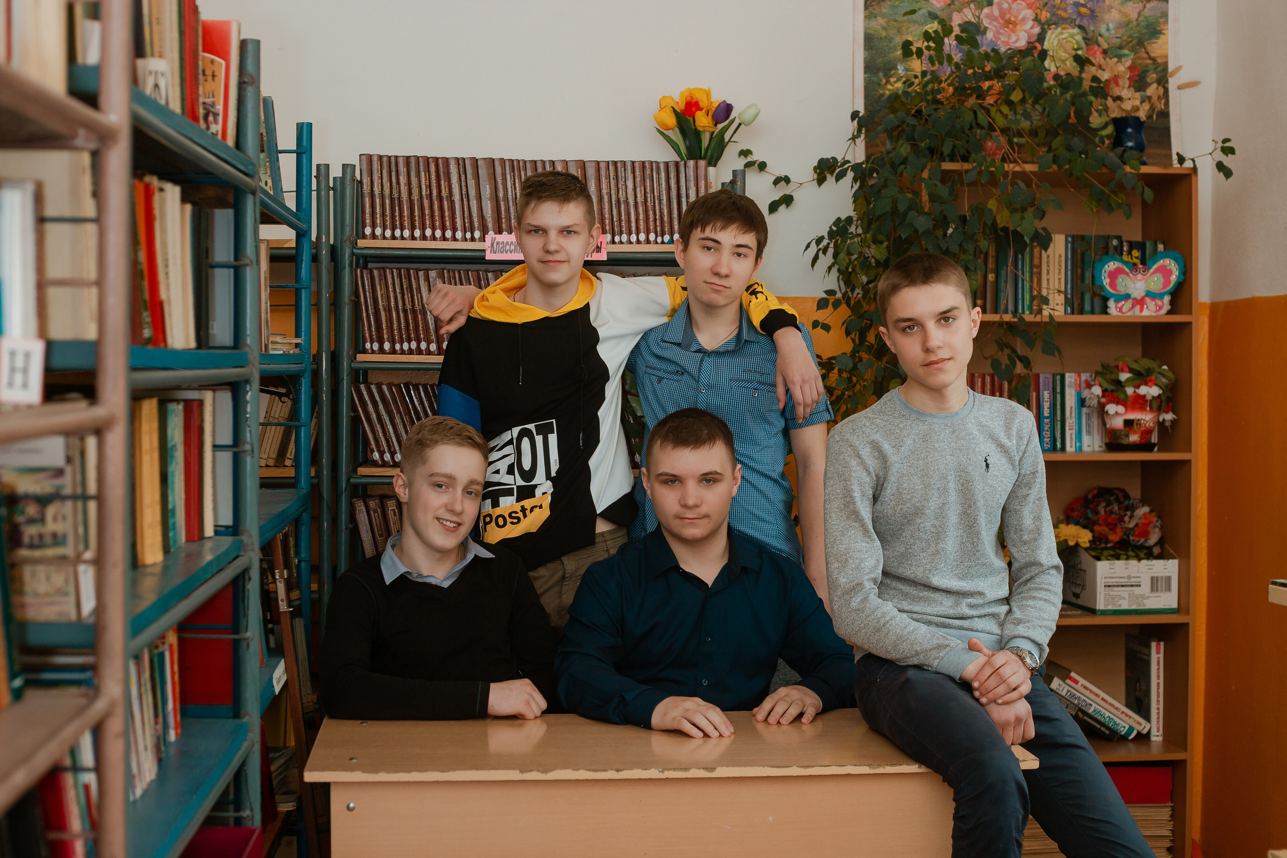 Съёмка в районной школе. Студия выпускных альбомов Остров