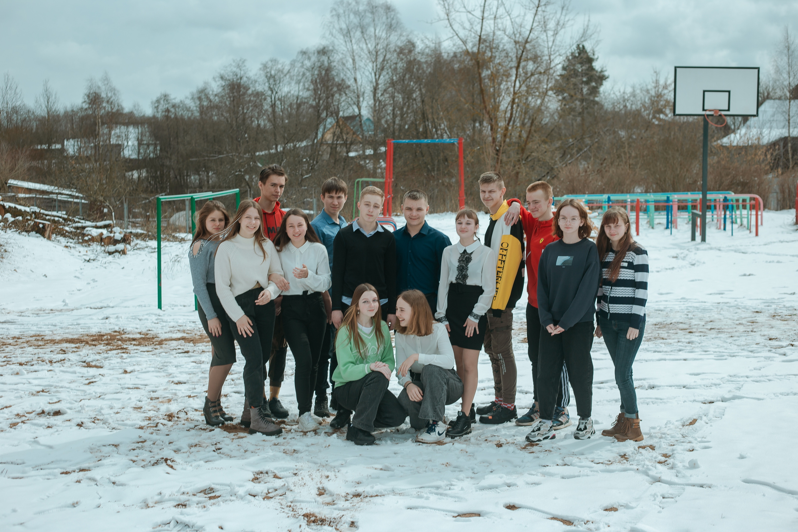 Съёмка в районной школе. Студия выпускных альбомов Остров