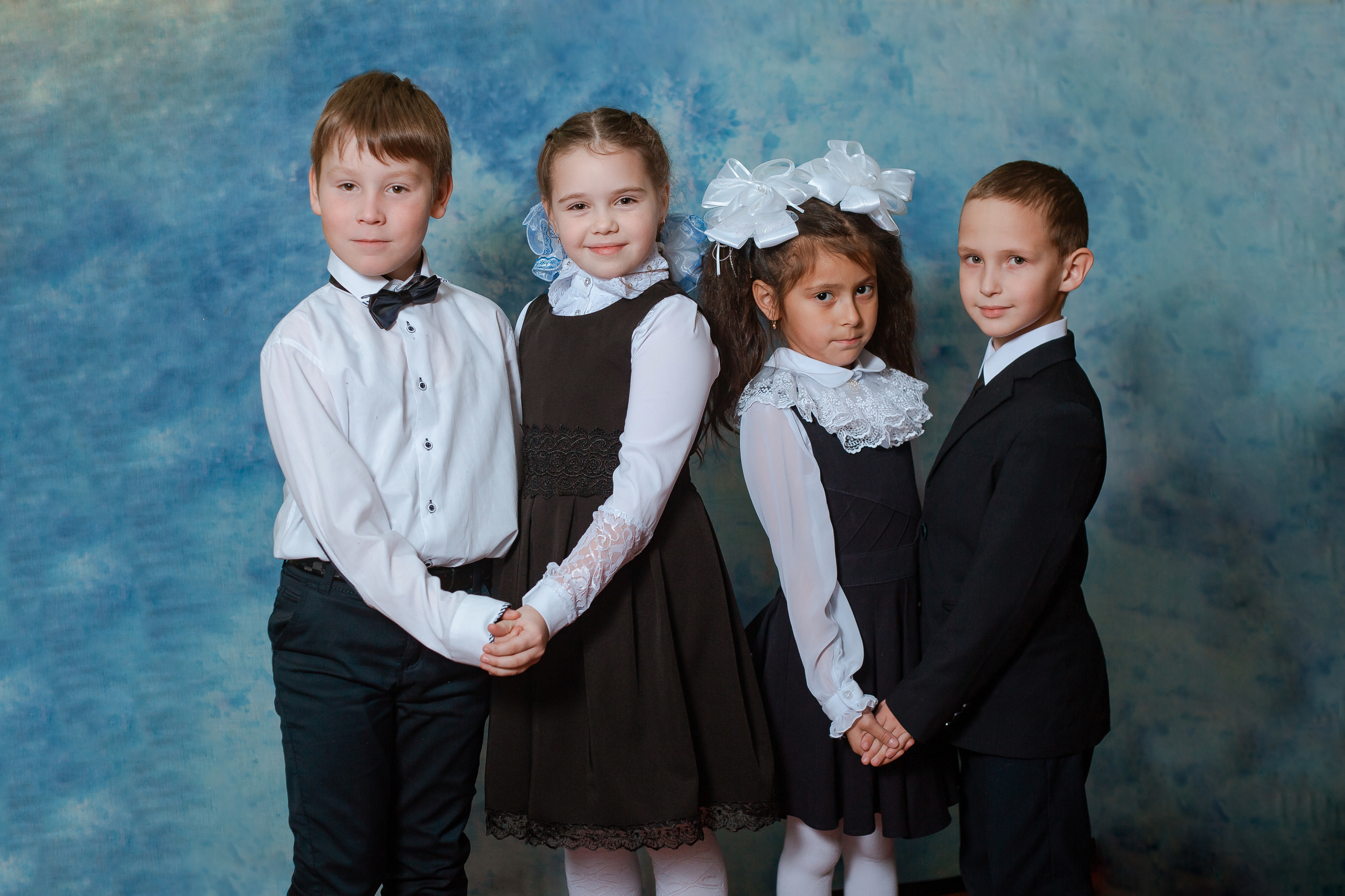 Съёмка первоклассников для буклета. Студия выпускных альбомов Остров