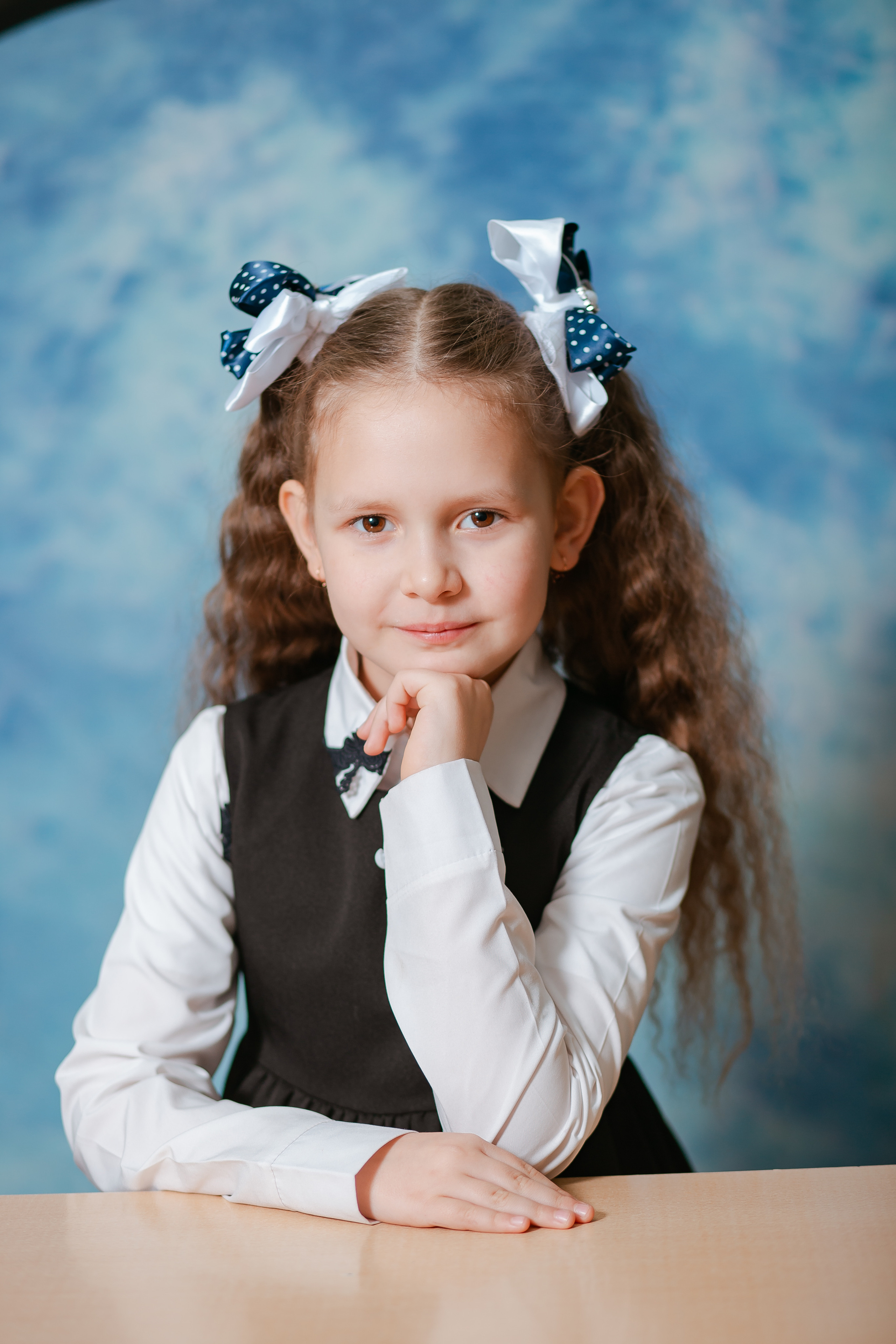 Съёмка первоклассников для буклета. Студия выпускных альбомов Остров