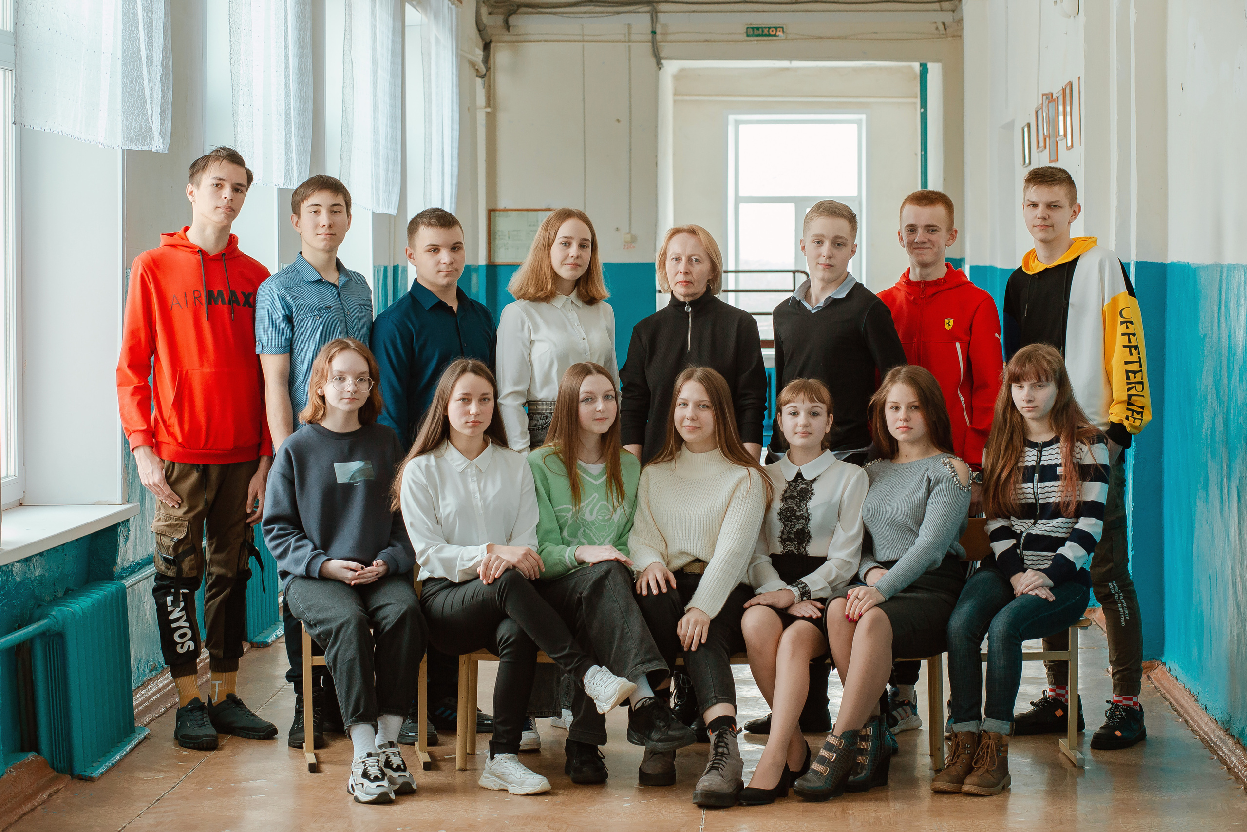 Съёмка в районной школе. Студия выпускных альбомов Остров