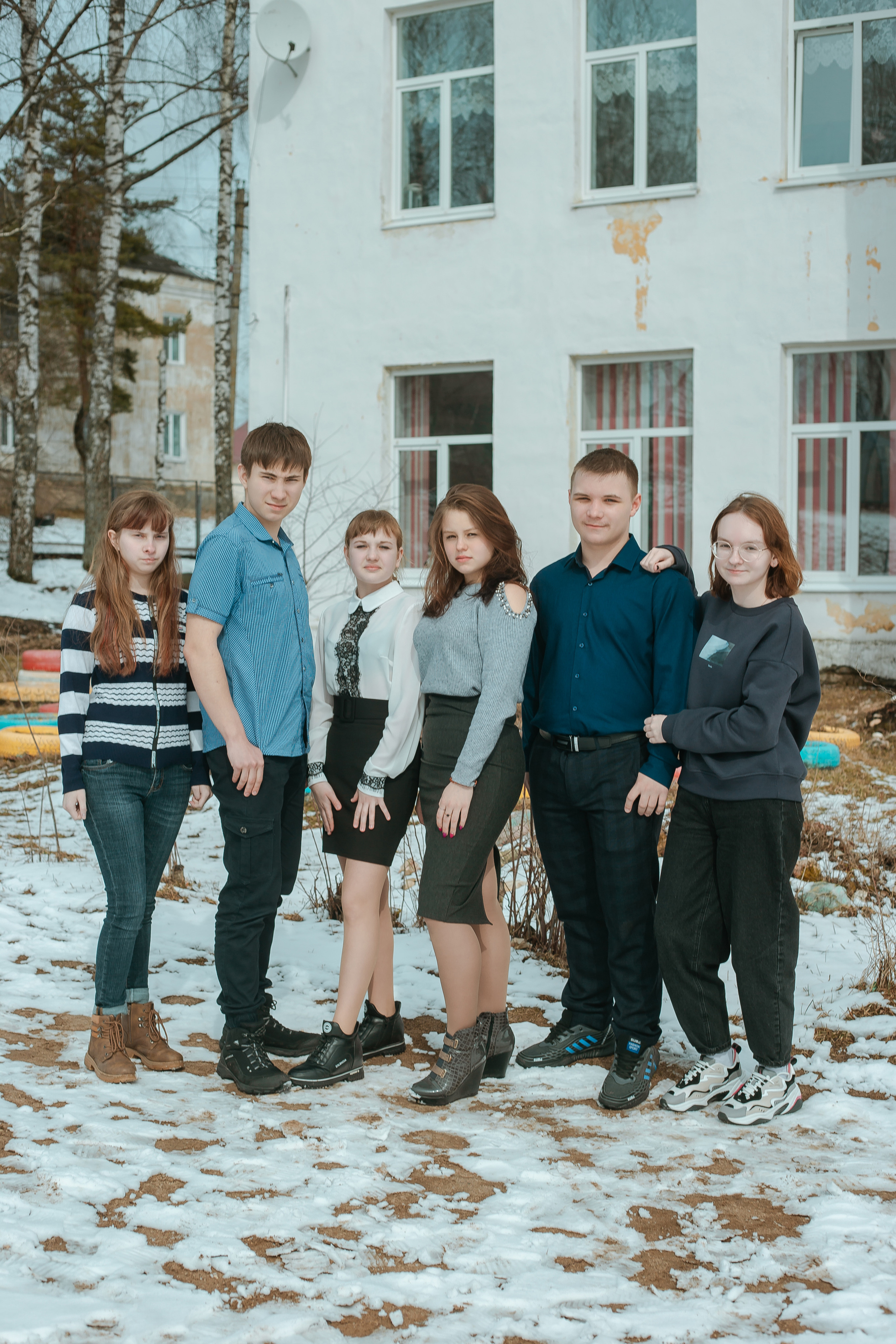 Съёмка в районной школе. Студия выпускных альбомов Остров