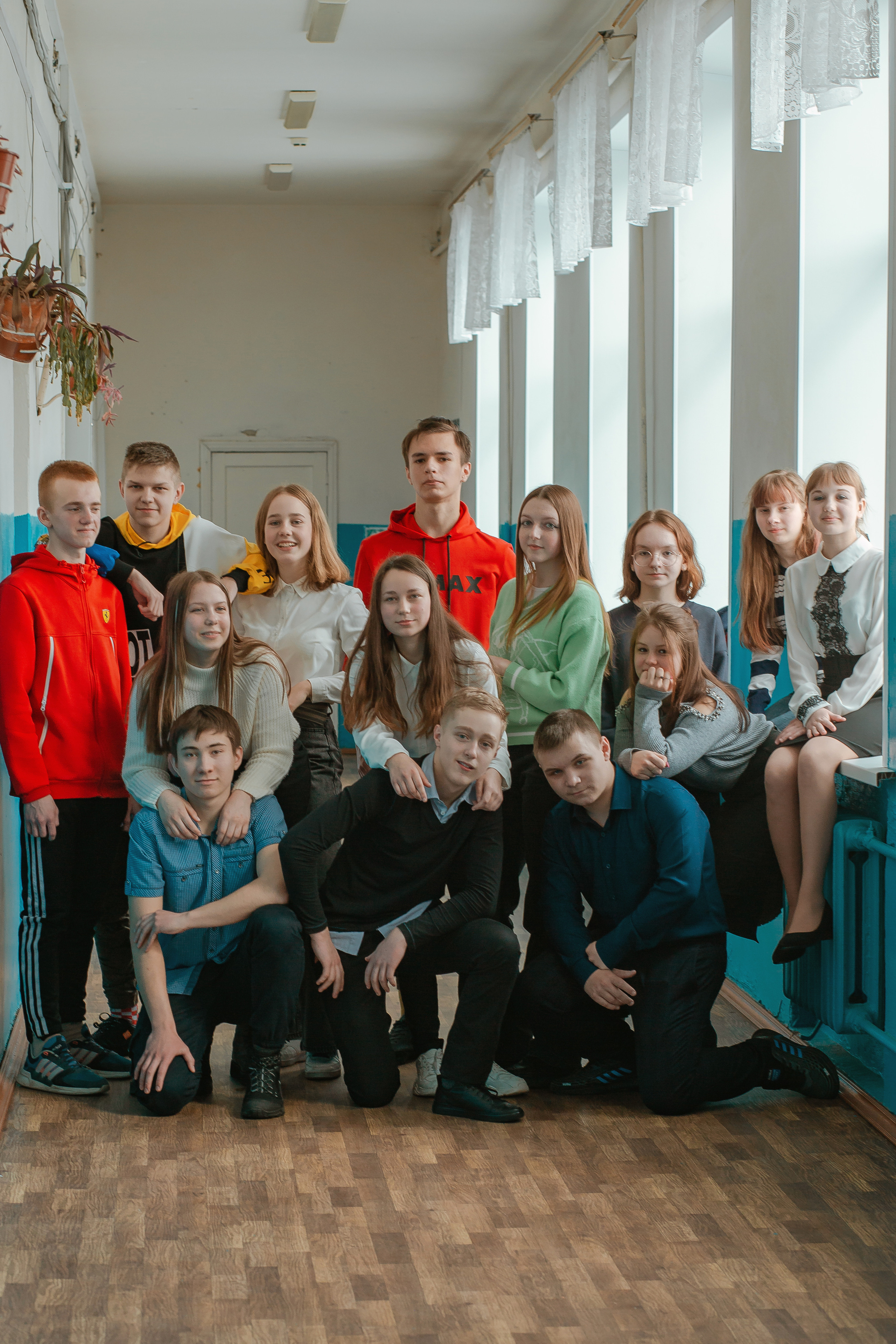 Съёмка в районной школе. Студия выпускных альбомов Остров