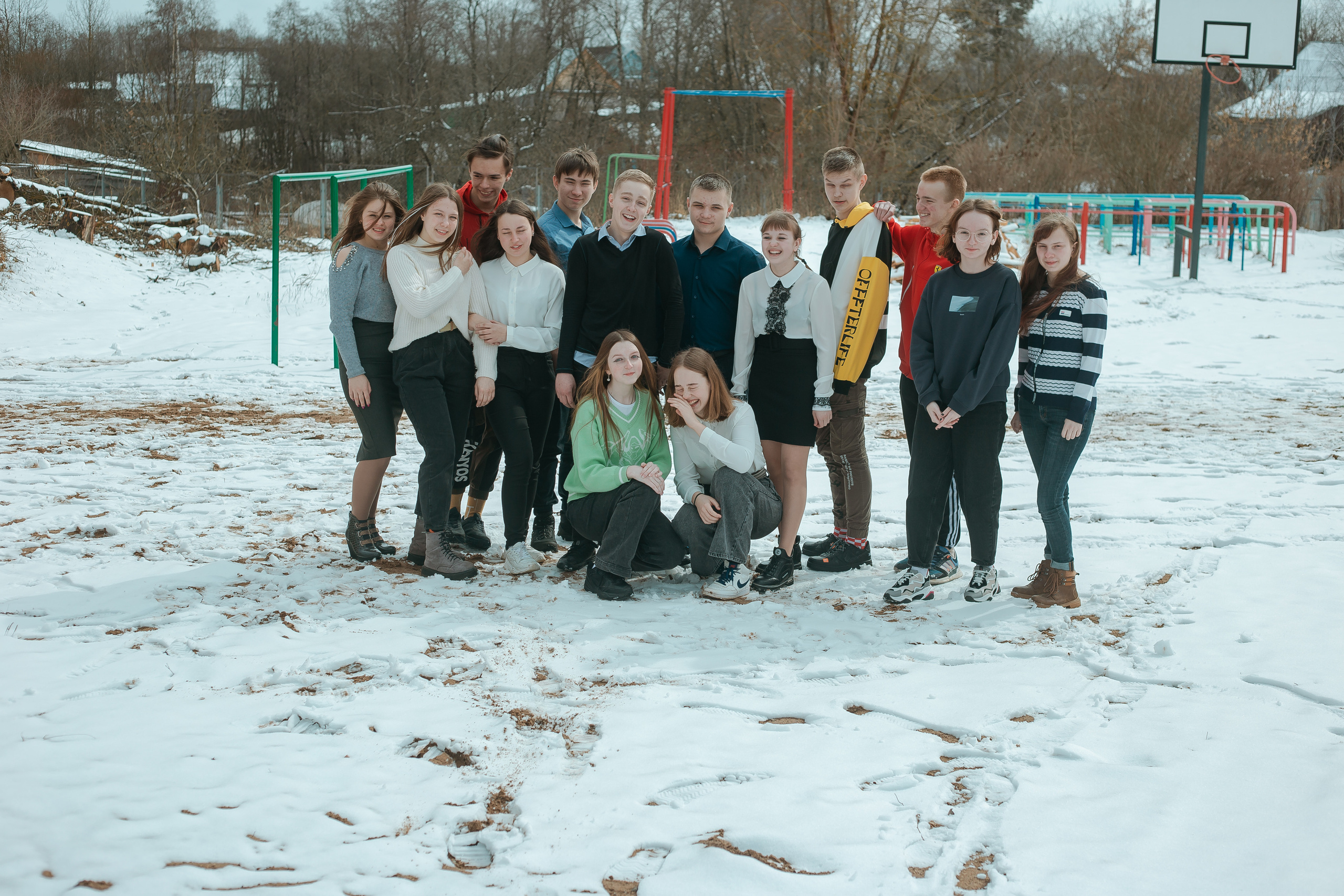 Съёмка в районной школе. Студия выпускных альбомов Остров