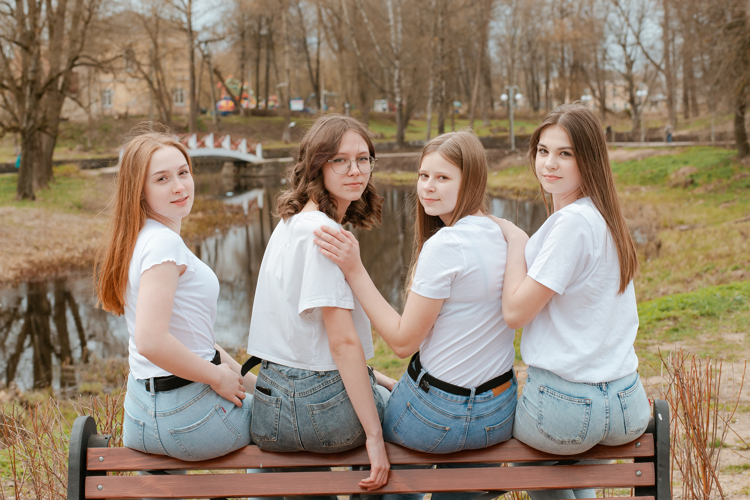 Съемка весной в студии и на улице. Студия выпускных альбомов Остров