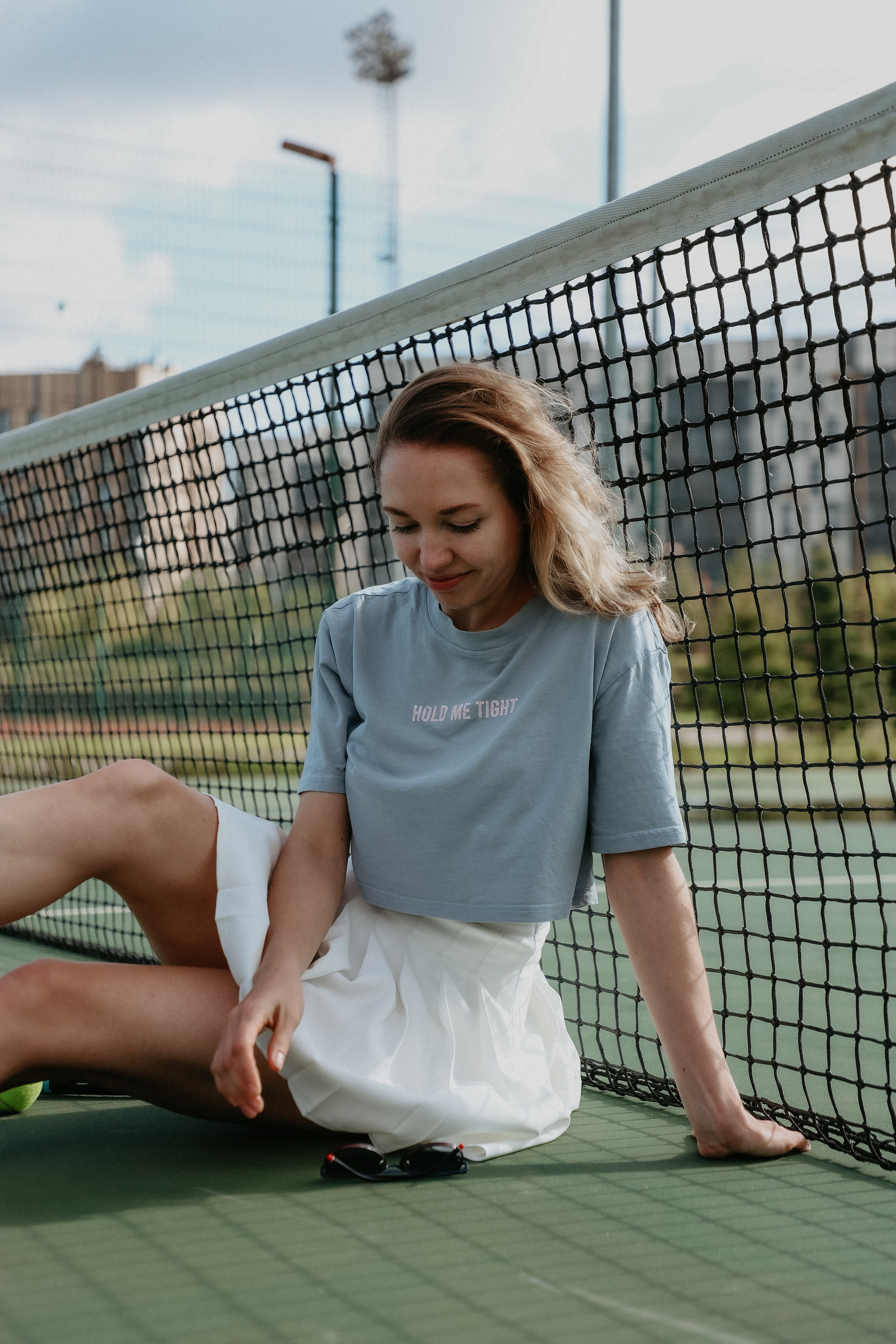 Фотосессия Марии на теннисном корте. Фотограф Иннополис Казань