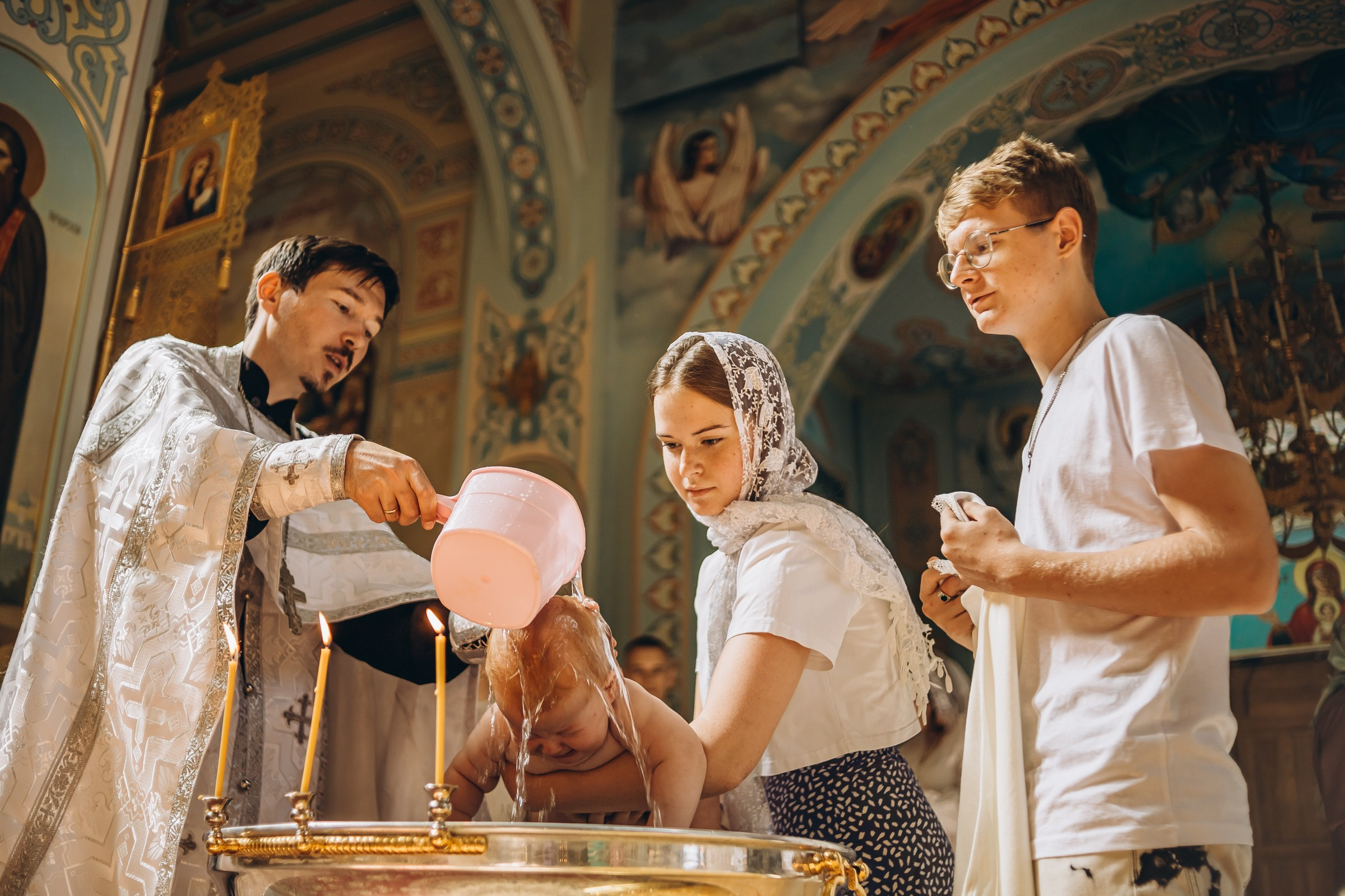 Крещение Надежды. Семейный фотограф в Волгодонске Краченцева Анна