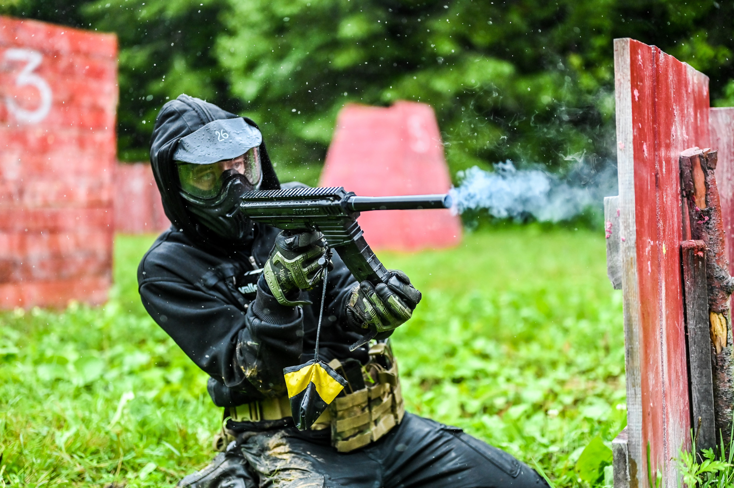 Пейнтбол в Дождь. Фоторепортажи Сахалина