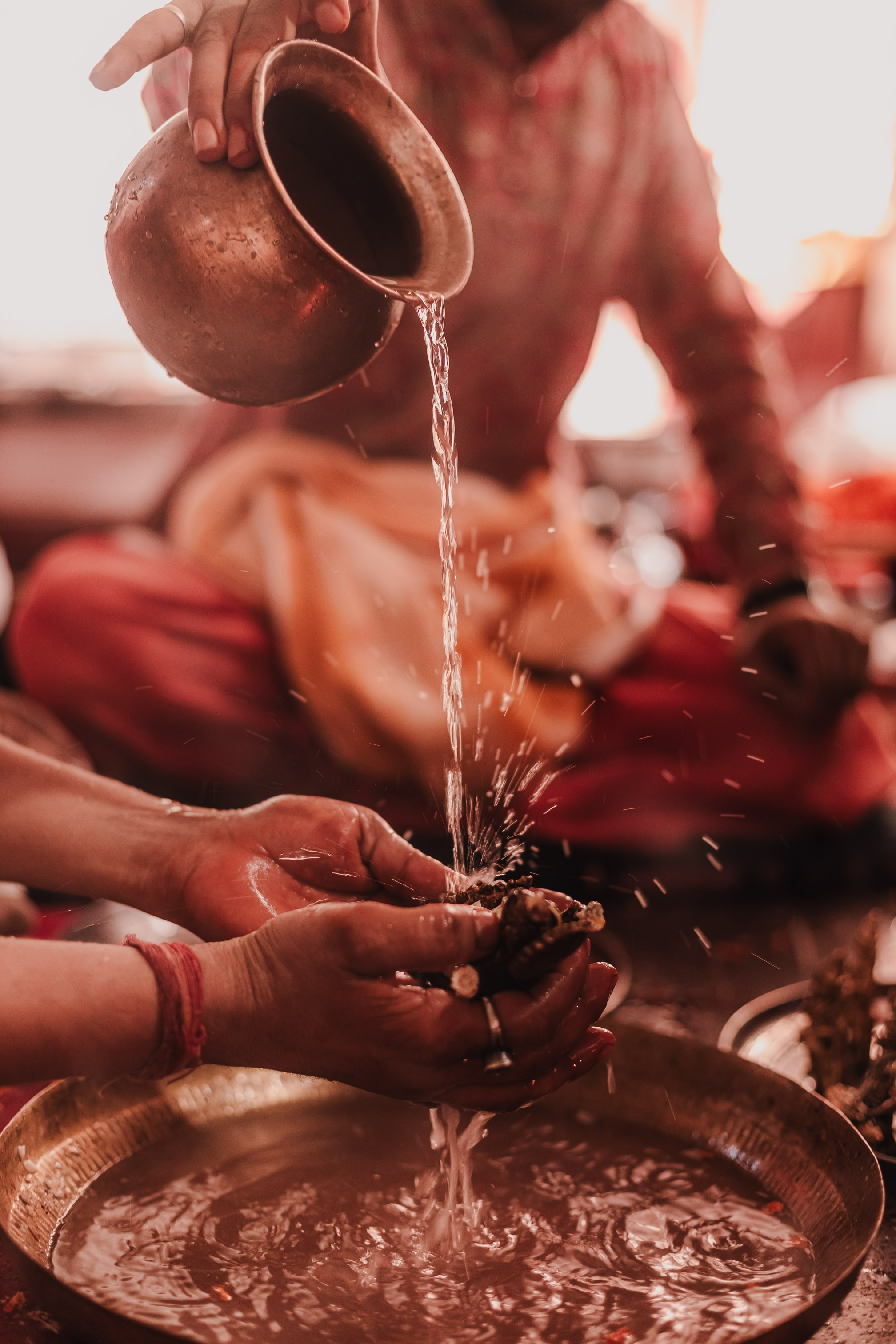 Lakshmi pooja in India. Mariam Bagdasaryan