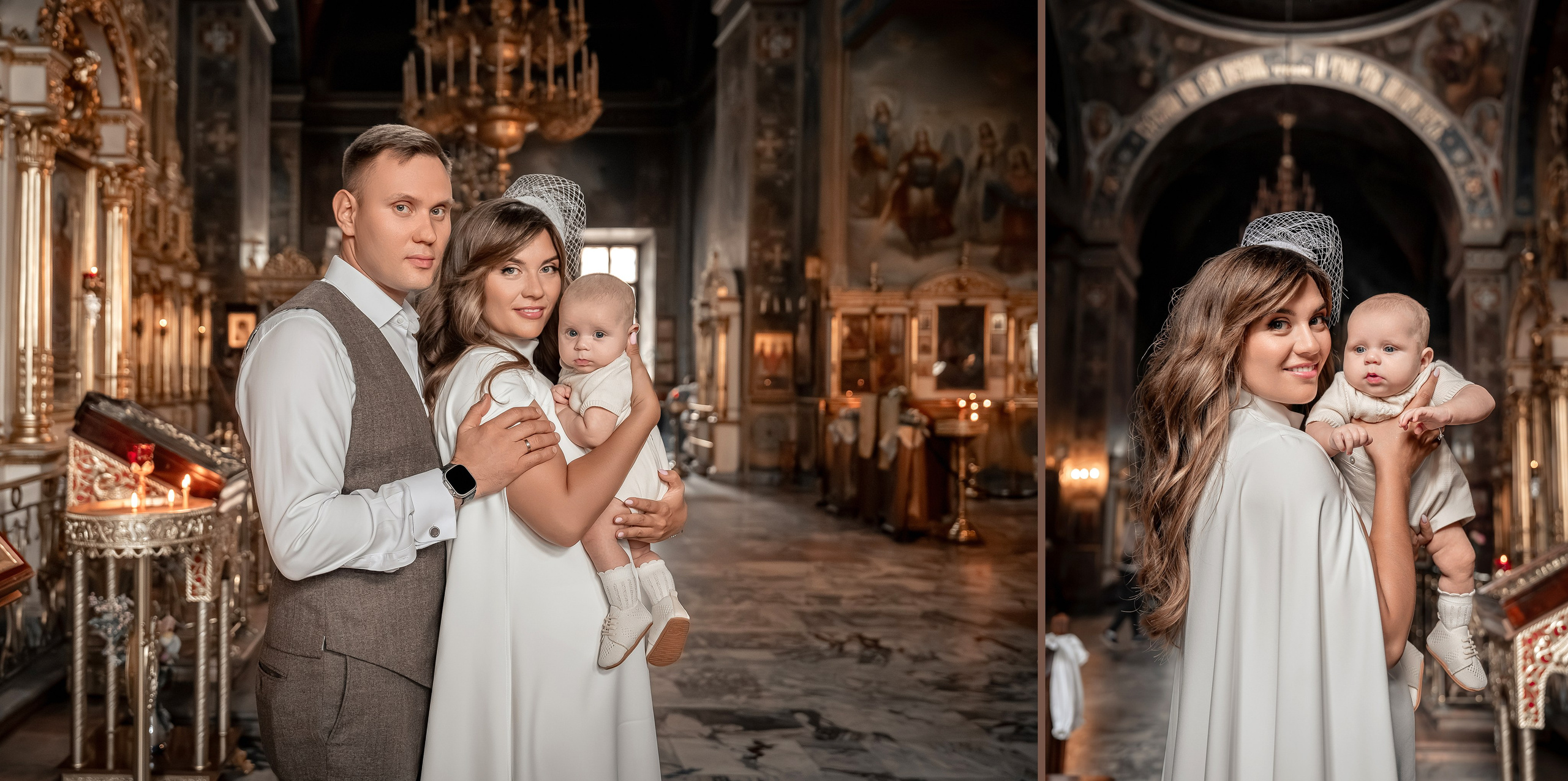 Крещение Сашеньки в Храме Воскресения Словущего в Даниловской Слободе