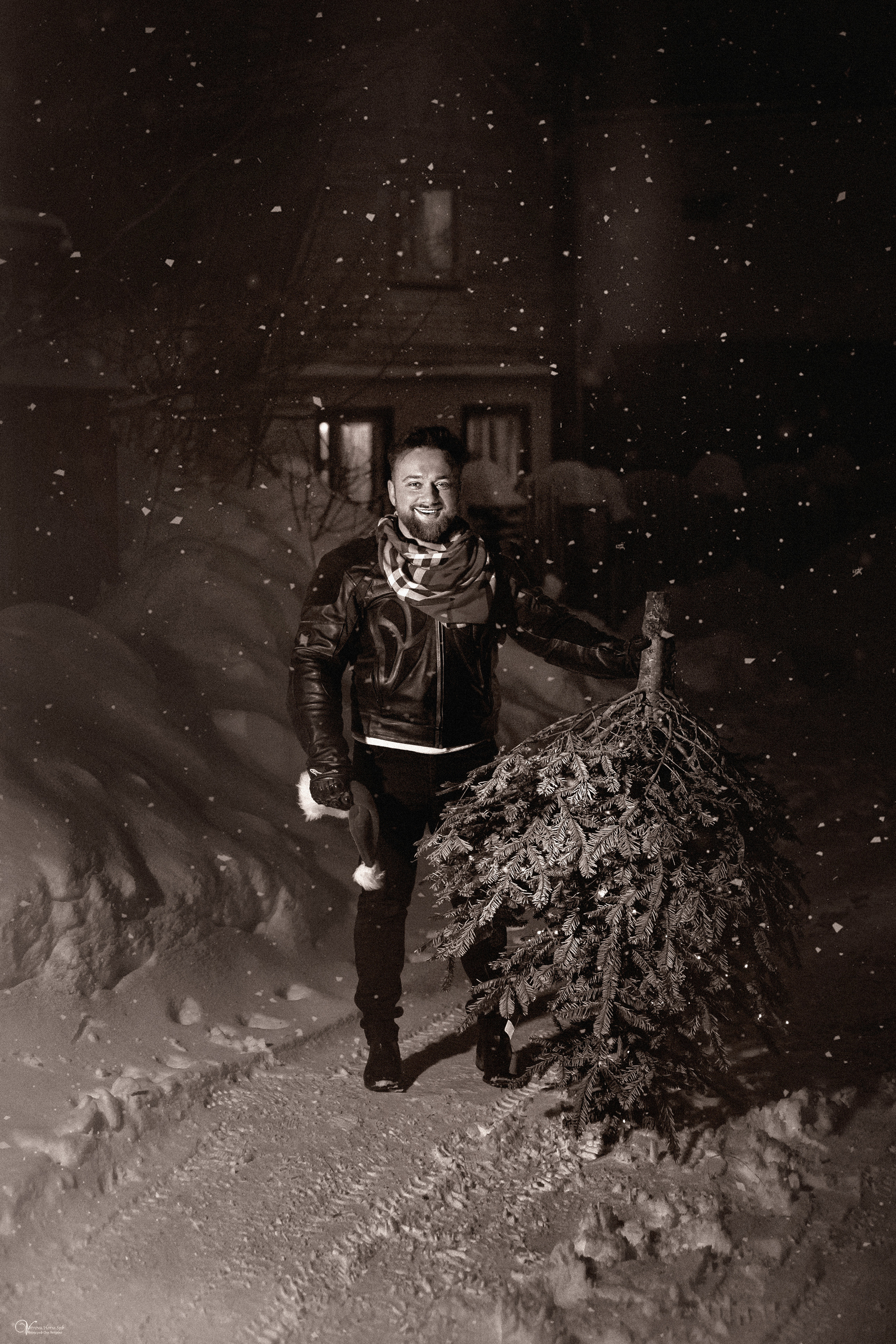 Дима и Новогоднее наастроение. Фотограф женский и мужской портрет Санкт-Петербург