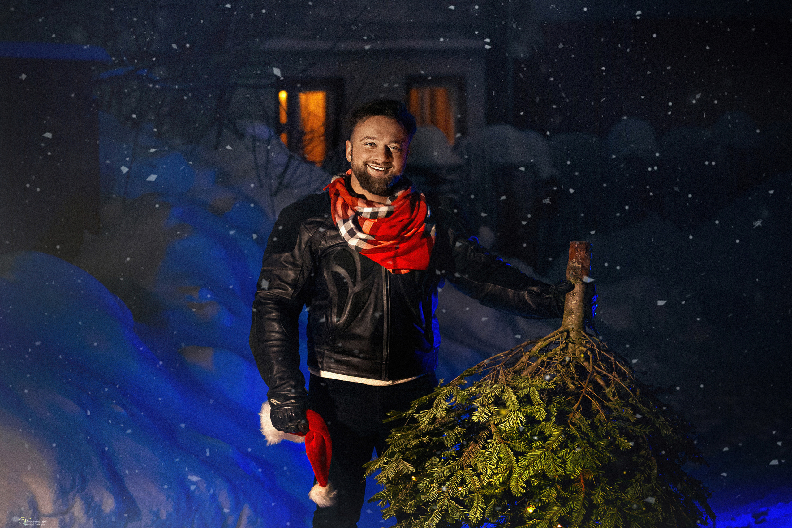 Дима и Новогоднее наастроение. Фотограф женский и мужской портрет Санкт-Петербург