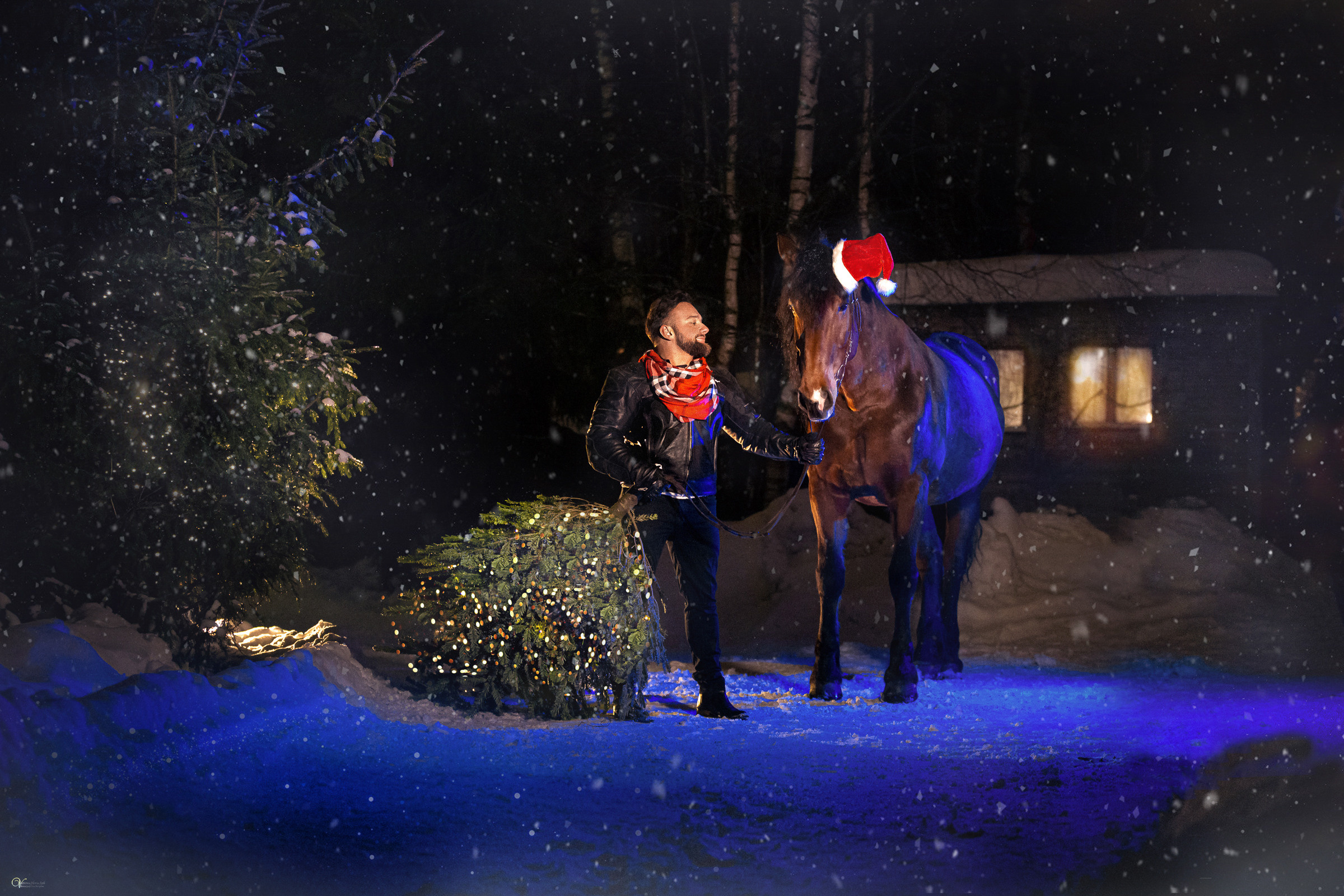 Дима и Новогоднее настроение. Фотограф женский и мужской портрет Санкт-Петербург