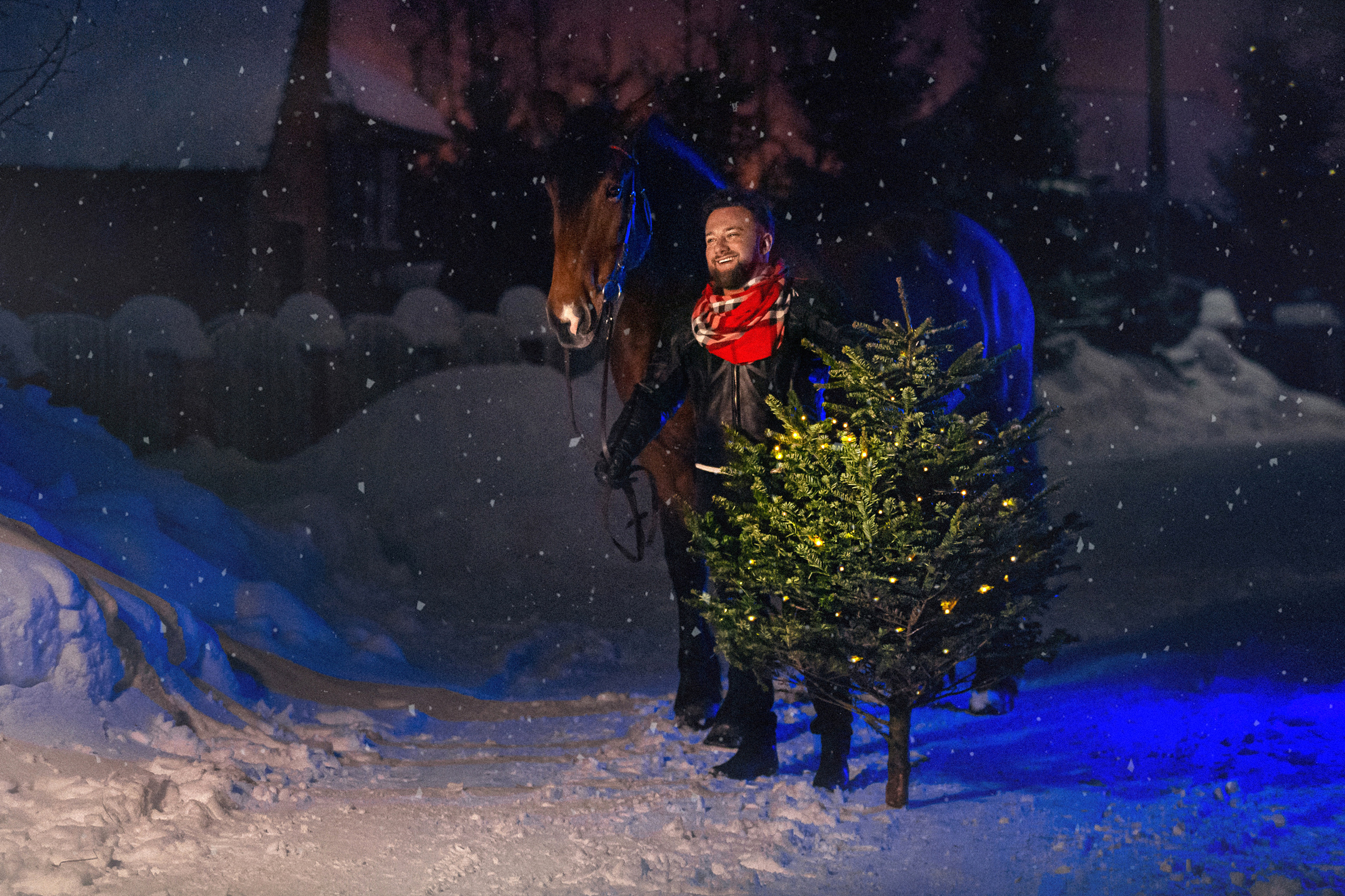 Дима и Новогоднее наастроение. Фотограф женский и мужской портрет Санкт-Петербург
