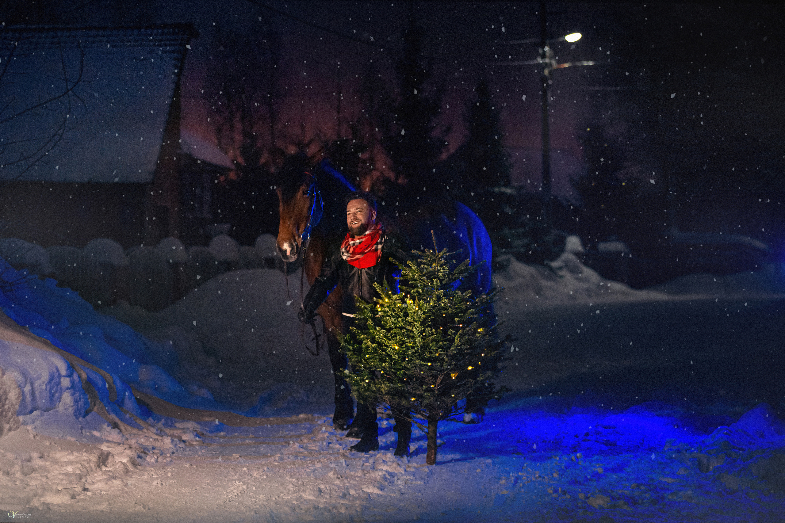 Дима и Новогоднее наастроение. Фотограф женский и мужской портрет Санкт-Петербург