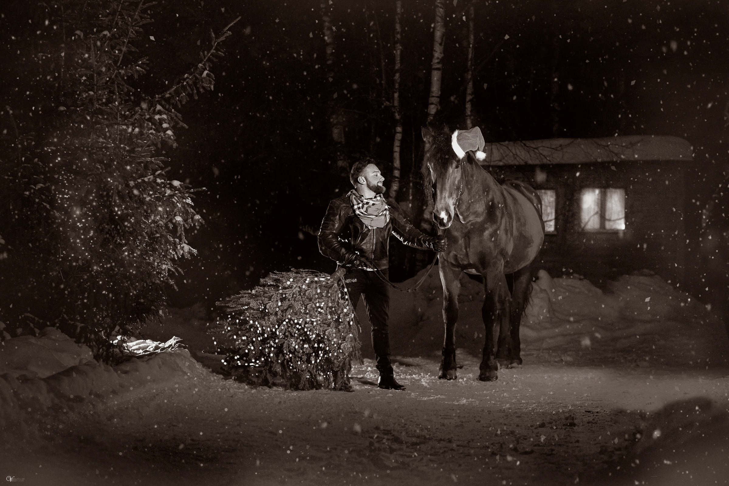 Дима и Новогоднее наастроение. Фотограф женский и мужской портрет Санкт-Петербург